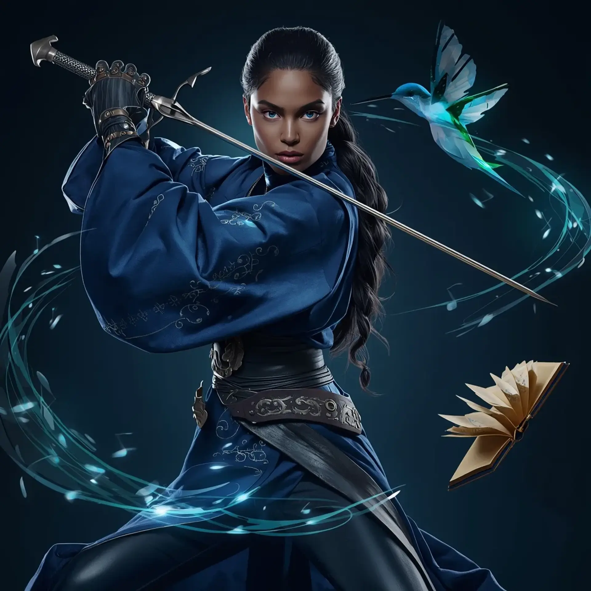 Elianor Sunstride - AI-generated fantasy Character
