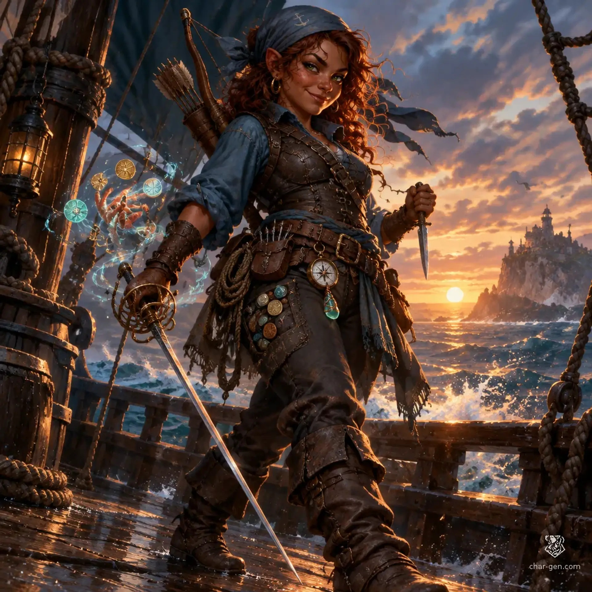 Mirela Ostavin - AI-generated fantasy Character