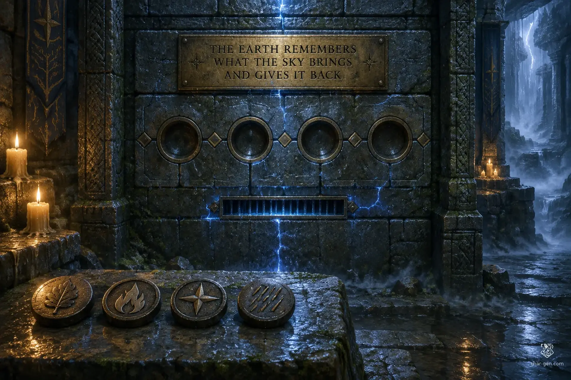 The Cistern's Four Emblems