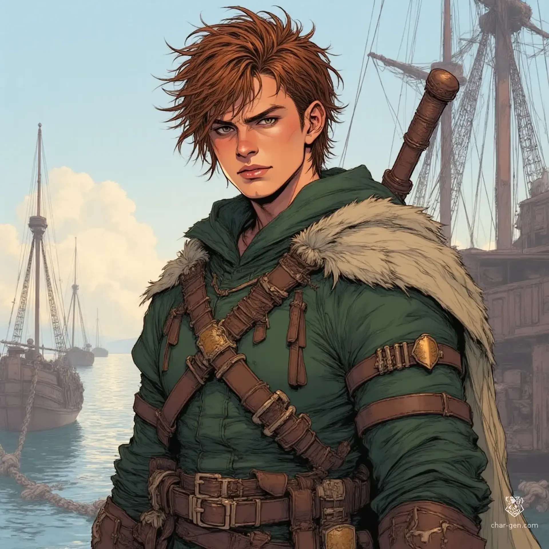 Ser Auren Valis - AI-generated fantasy NPC