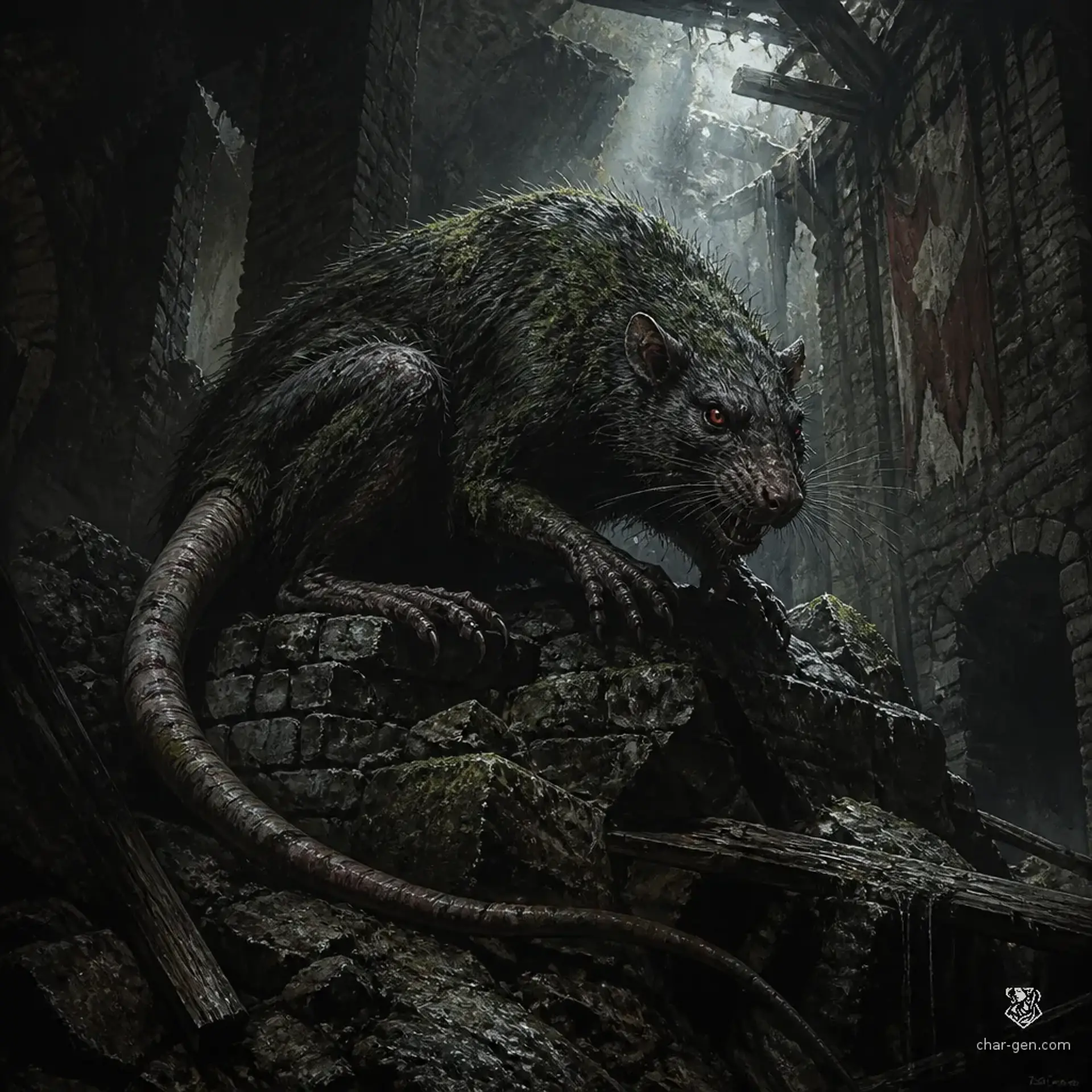 Giant Rat | Fantasy Monster Generated by CharGen