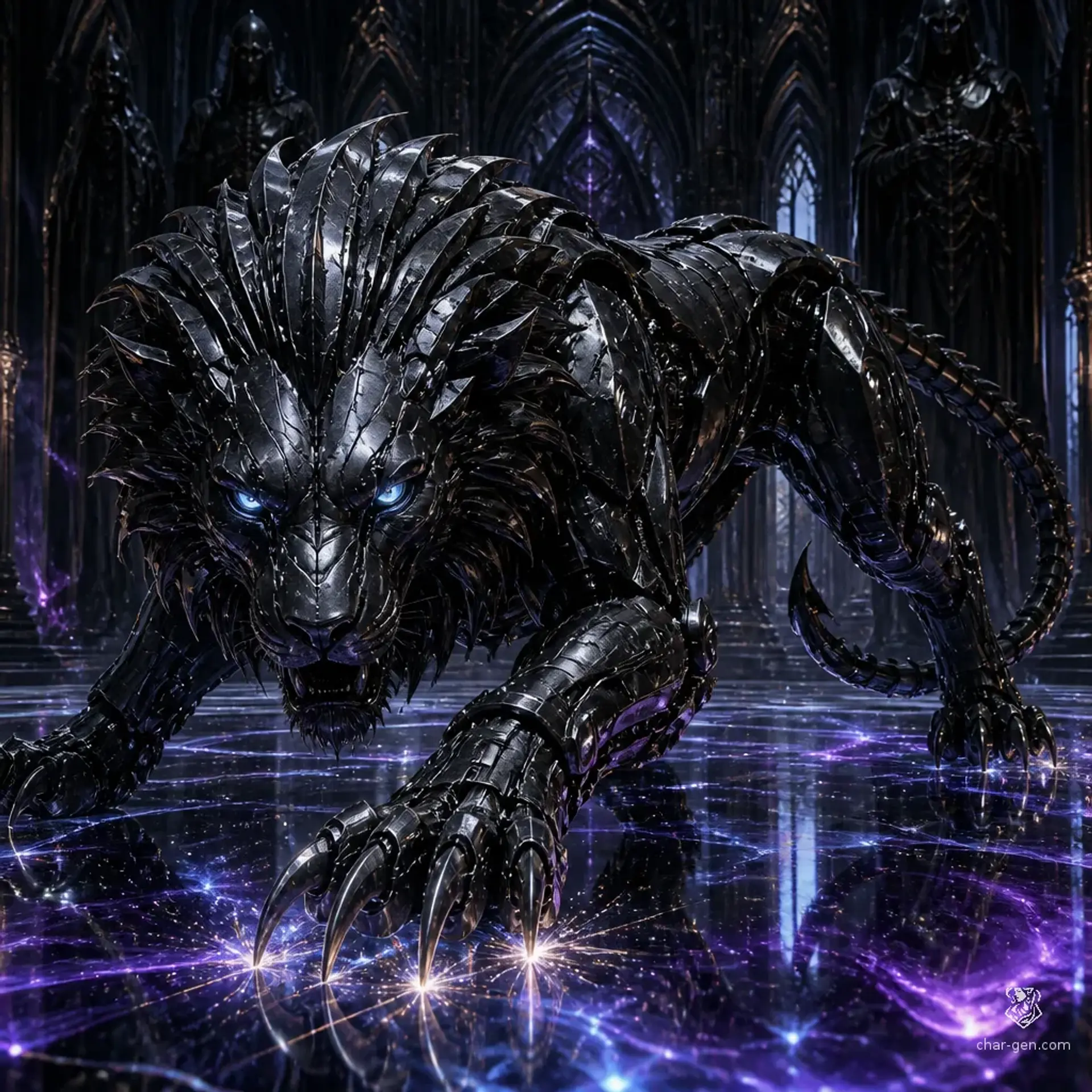 Steel Predator | Fantasy Monster Generated by CharGen