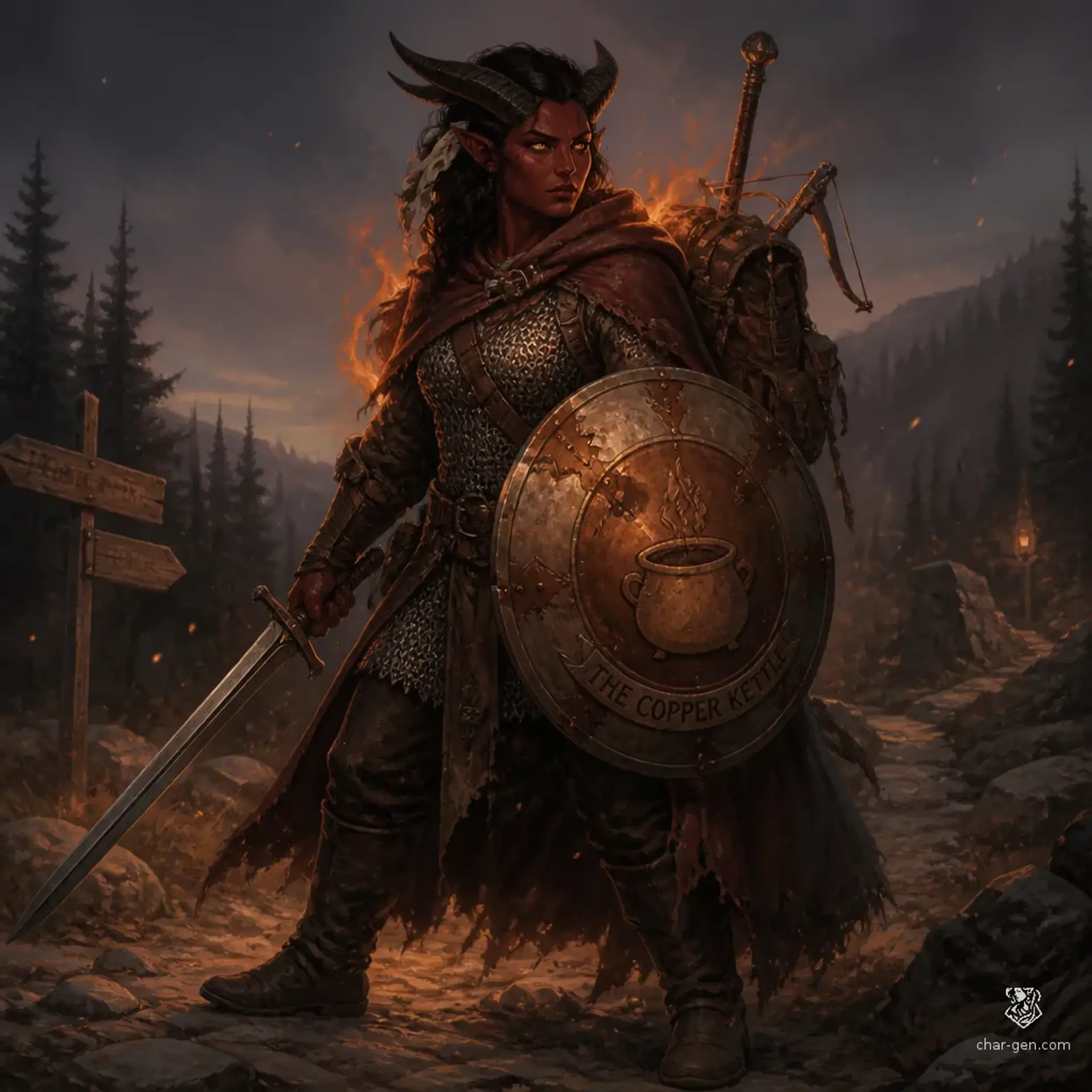 Karka Tögür - AI-generated fantasy Character