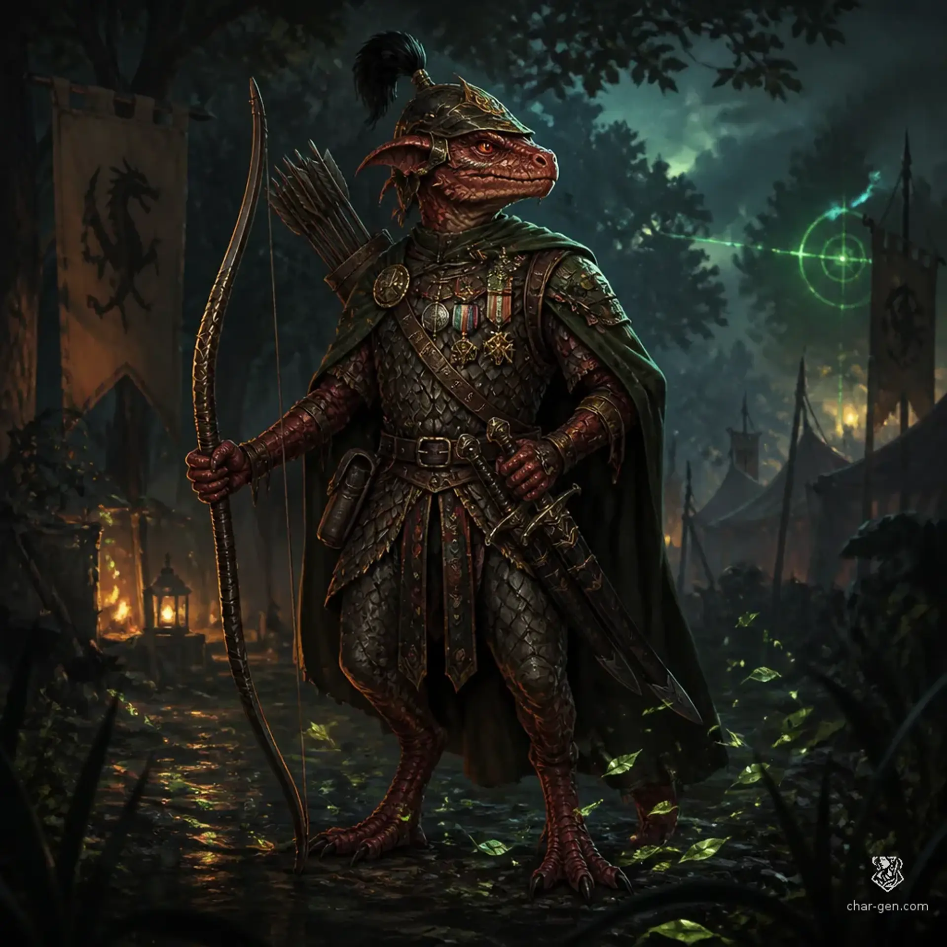 Leutnant Zato Silberpfeil - AI-generated fantasy Character