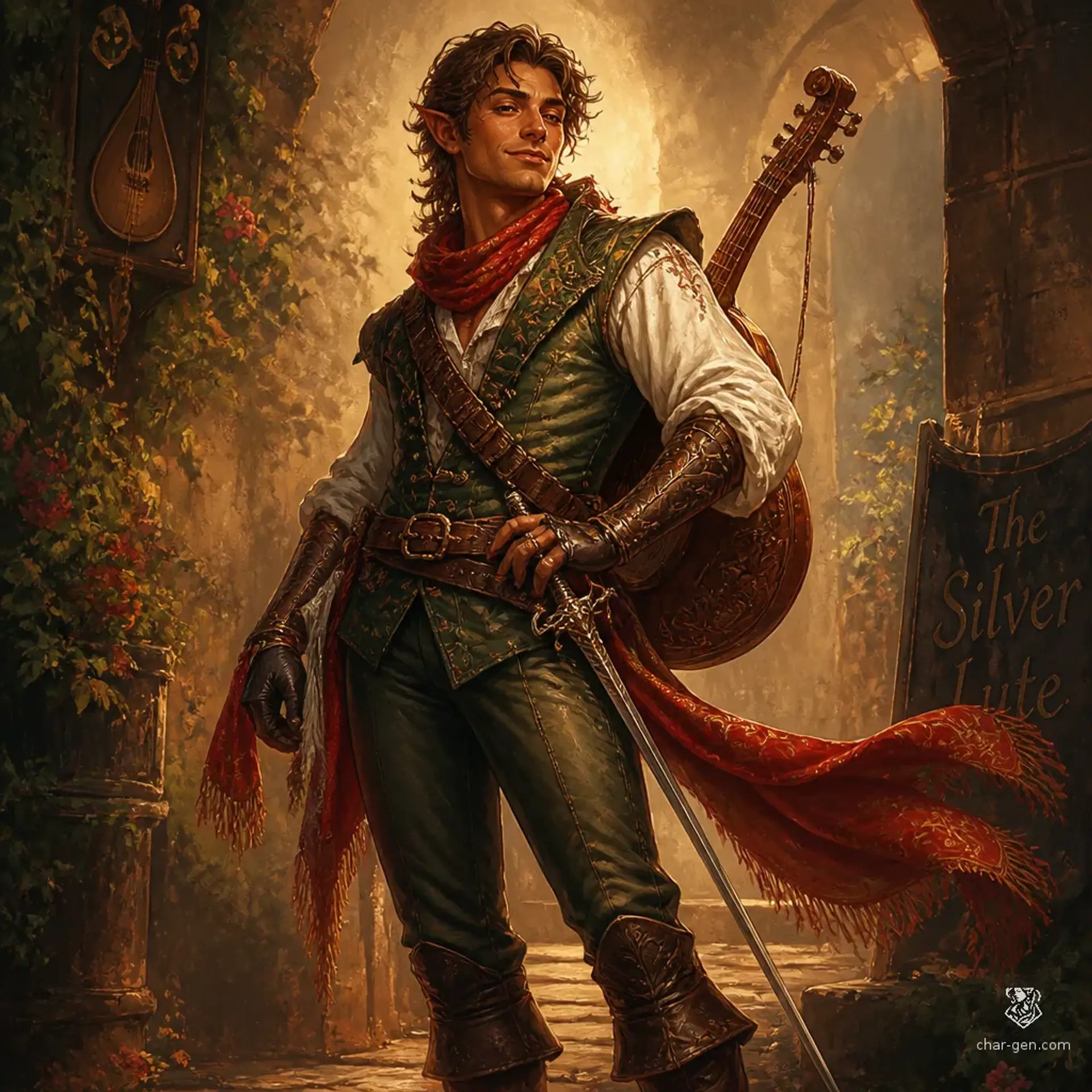 Silas Thorne - AI-generated fantasy Character