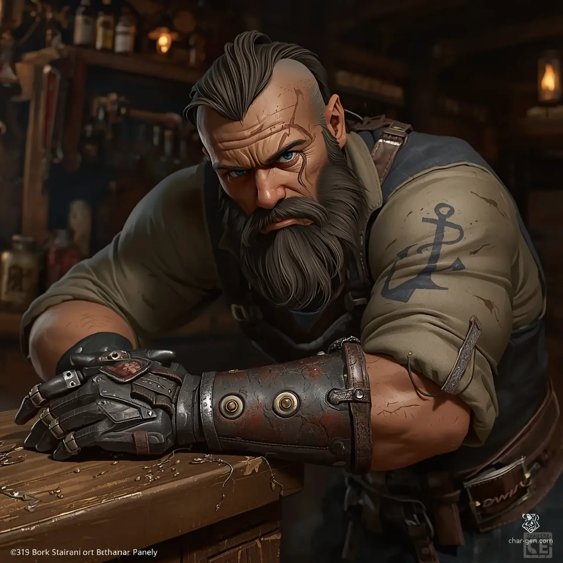 Silas Salty Vane - AI-generated fantasy NPC