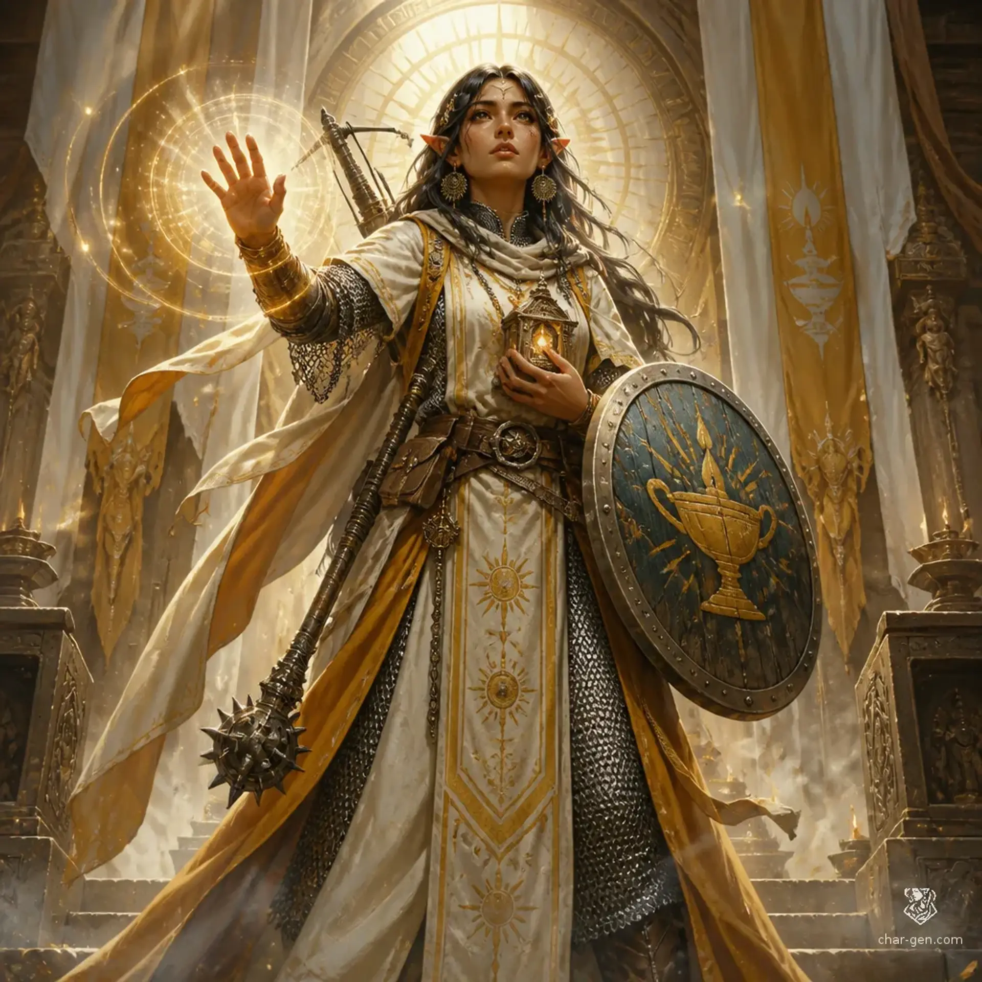 Shessara Tömör - AI-generated fantasy Character