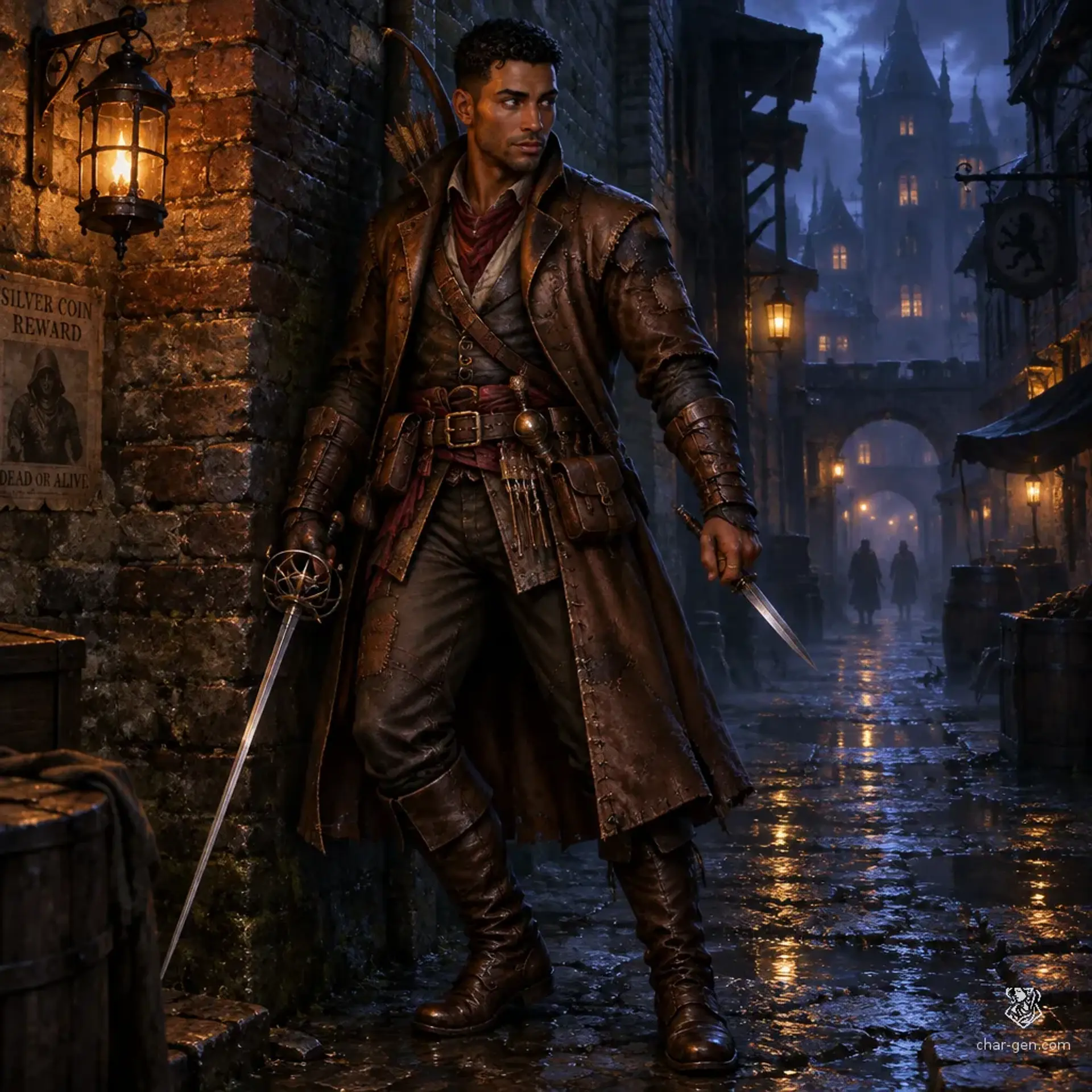 Tavo Cruz - AI-generated fantasy Character