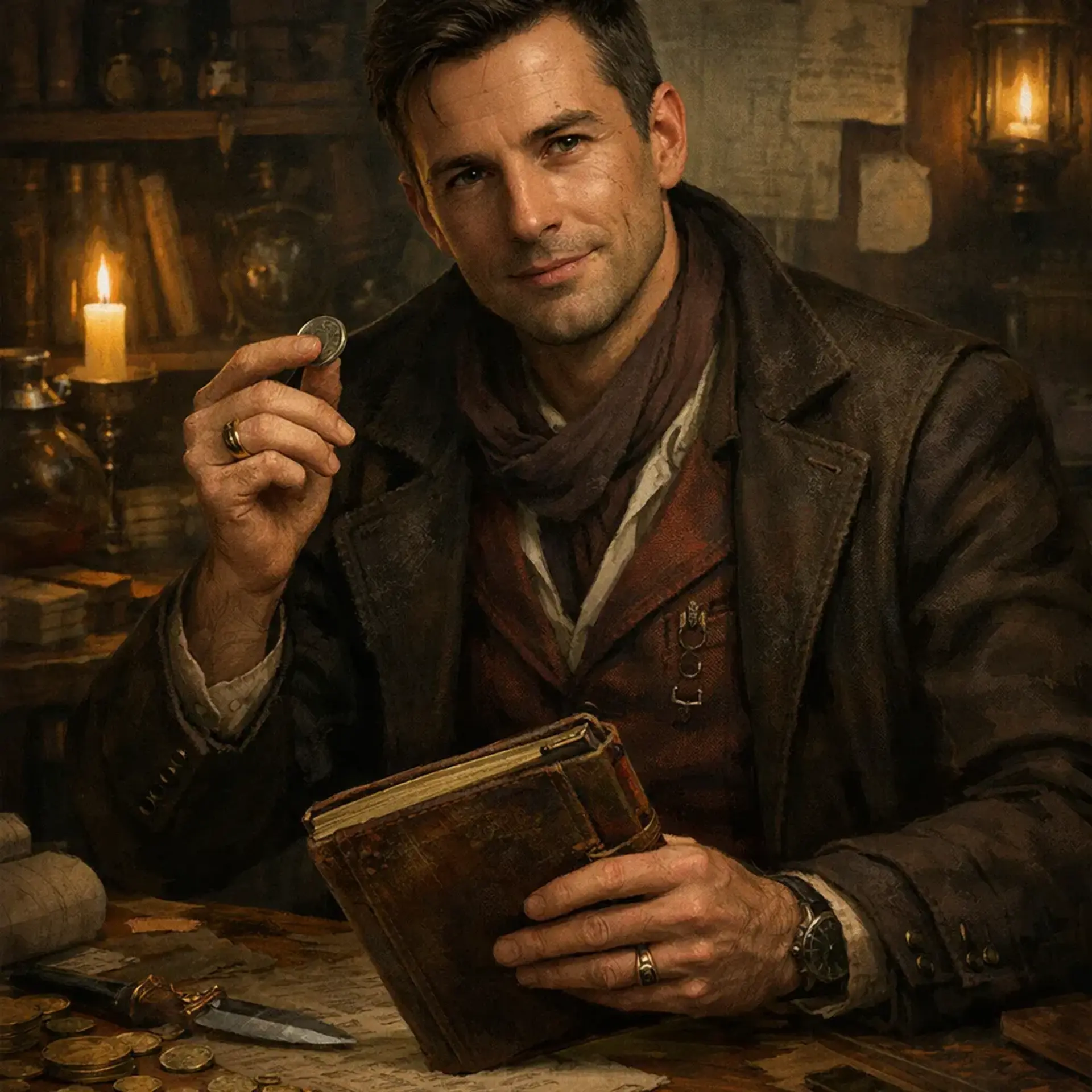 Silas Marr - AI-generated fantasy NPC