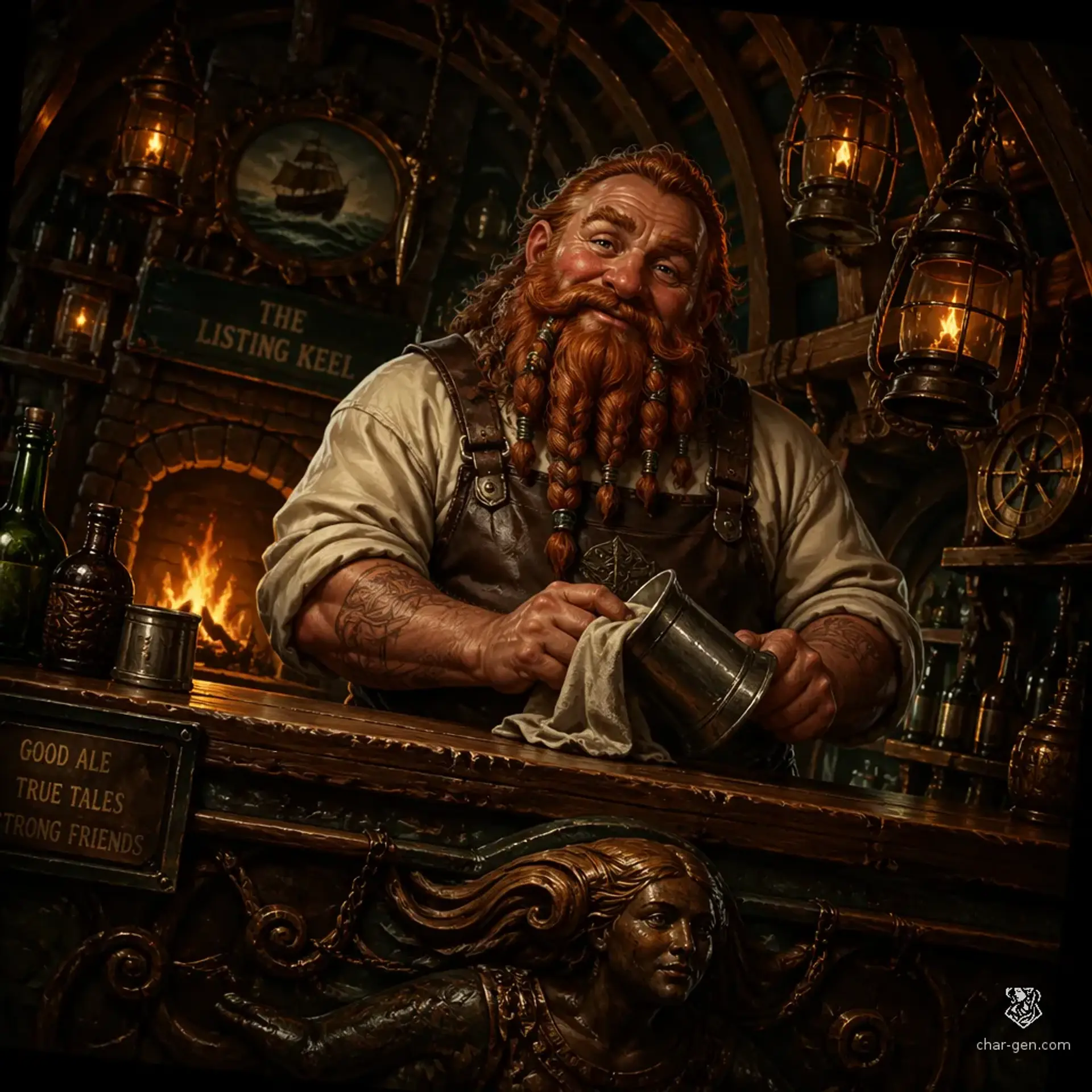 The Barnacle's Reach - AI-generated fantasy Tavern