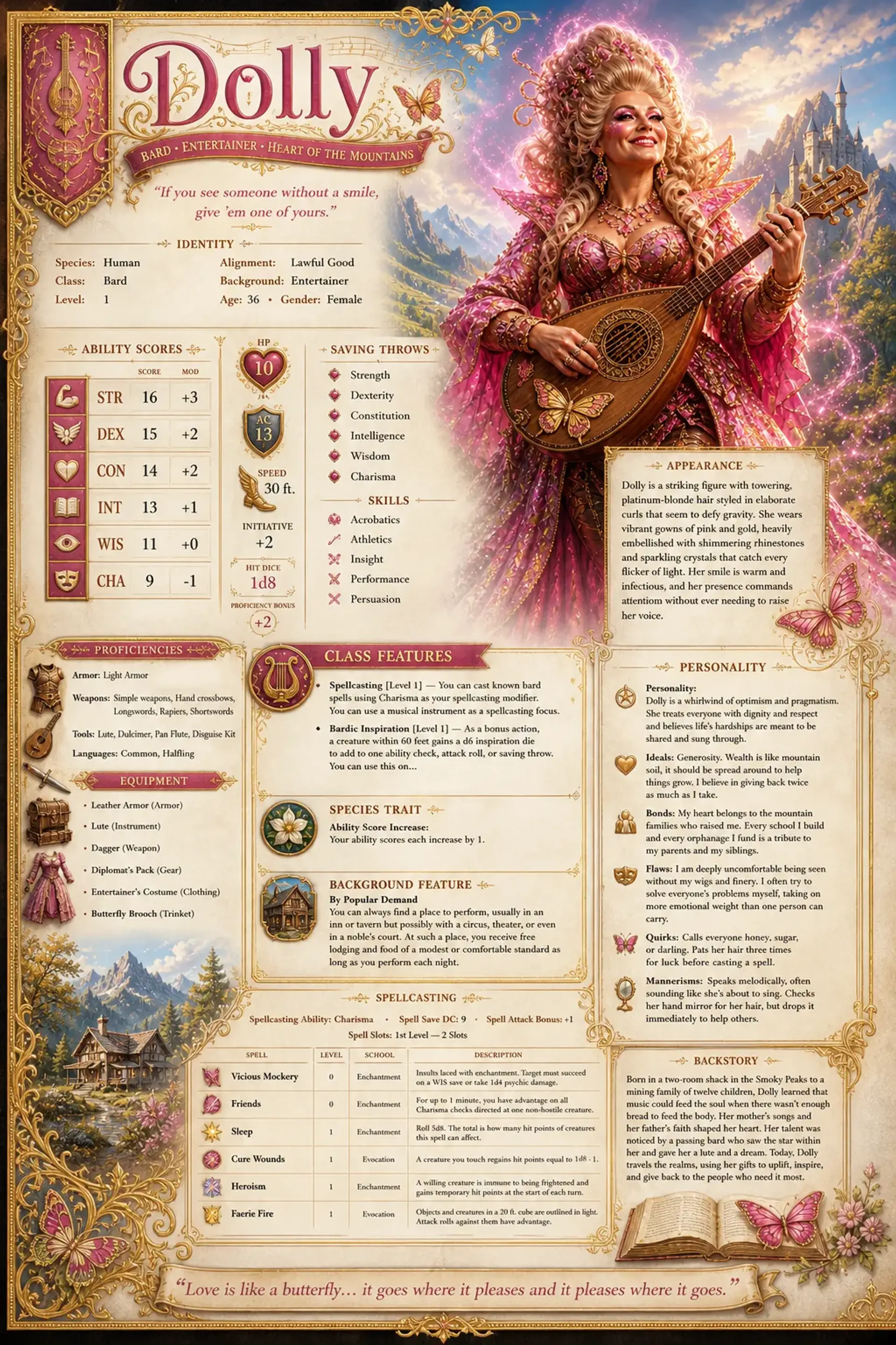 Character Sheet