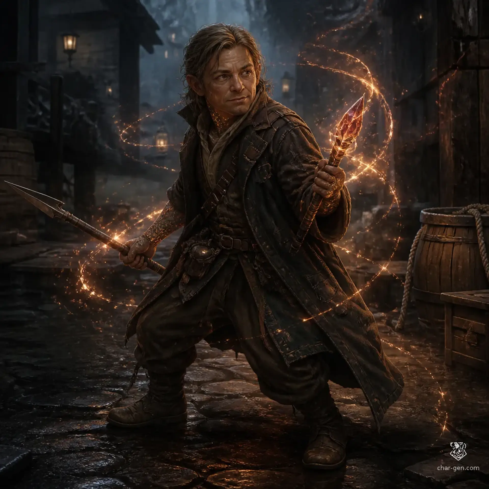Tavik Cern - AI-generated fantasy Character