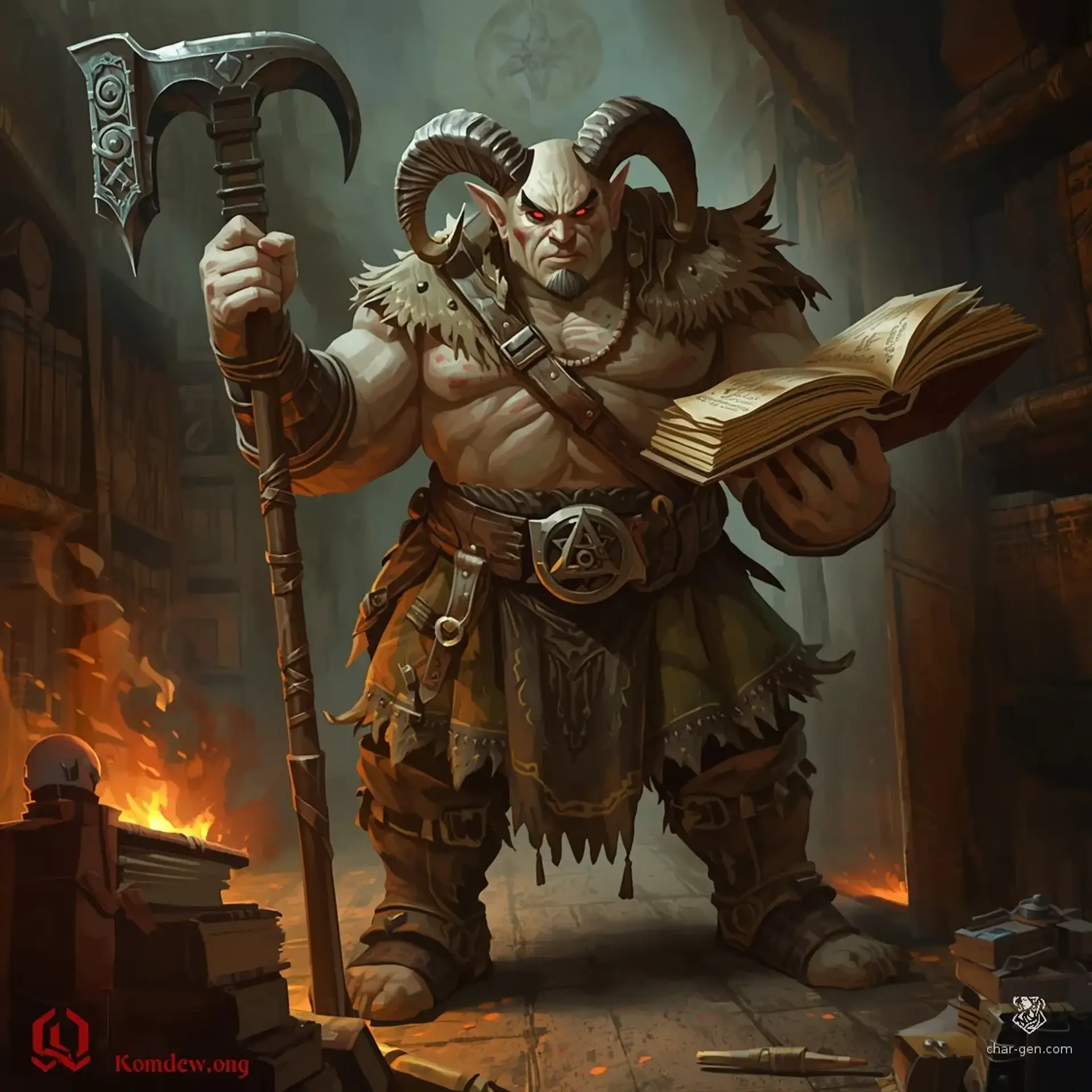 Yamper Gogone - AI-generated fantasy Character