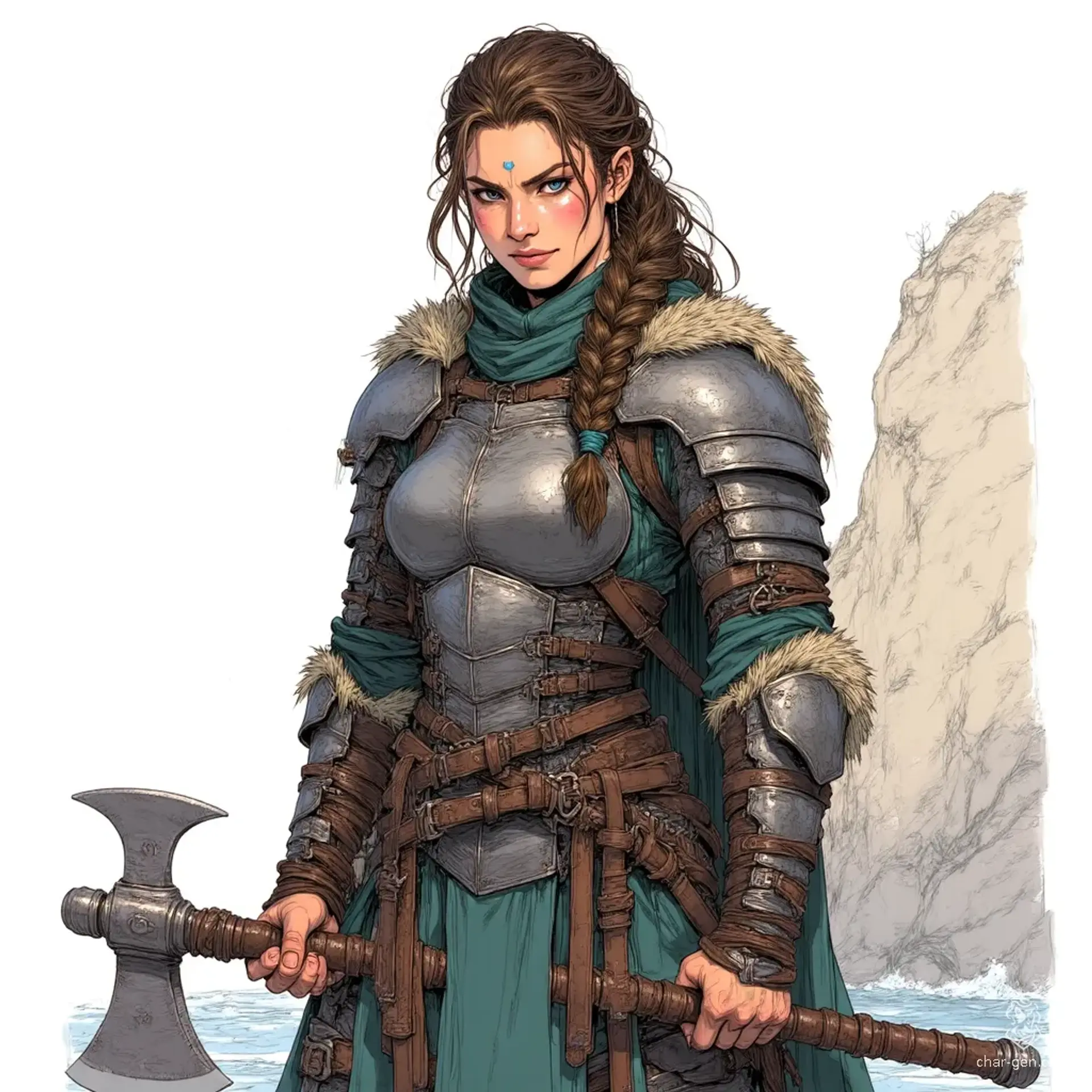 Maerun Skjaldsdottir - AI-generated fantasy NPC