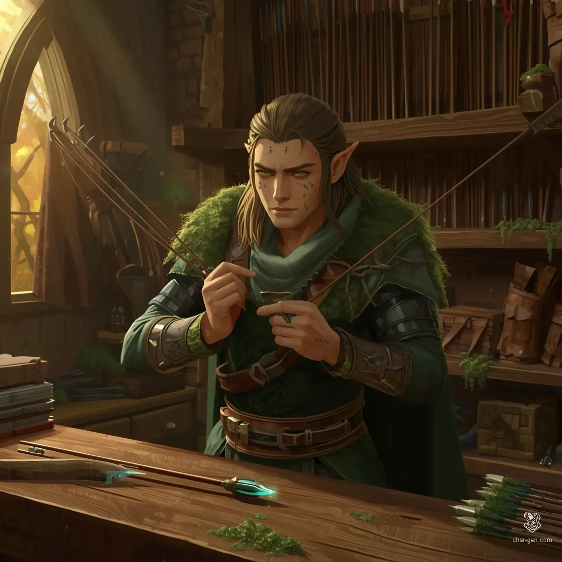 The Fletched Talon - AI-generated fantasy Shop