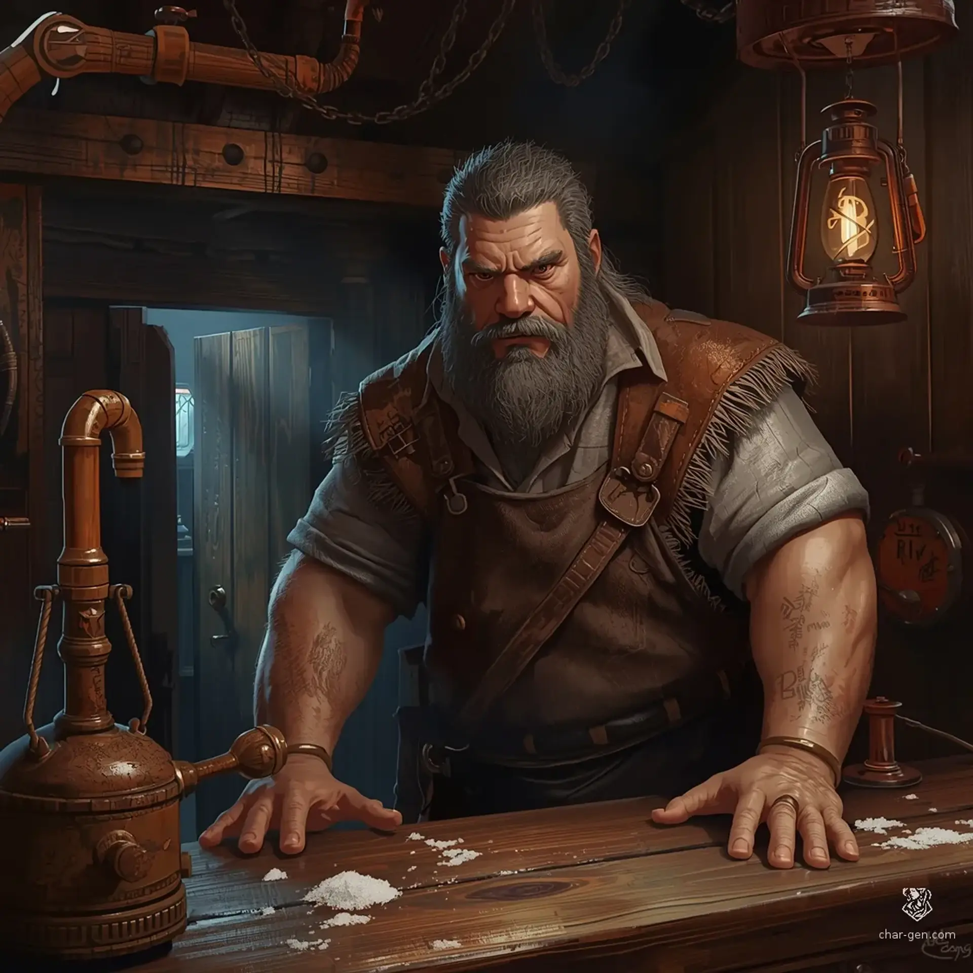 The Tarnished Sovereign - AI-generated fantasy Tavern