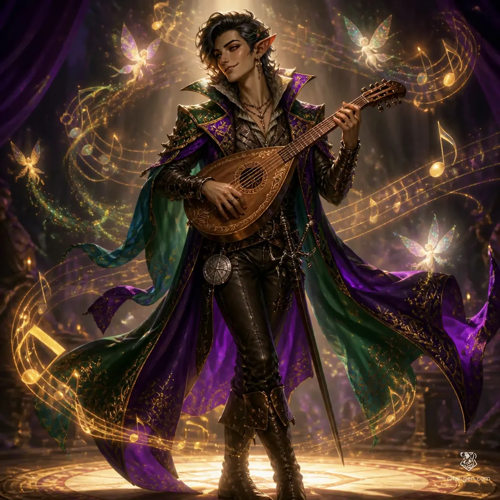 Feridi Mer-Cúri - AI-generated fantasy Character
