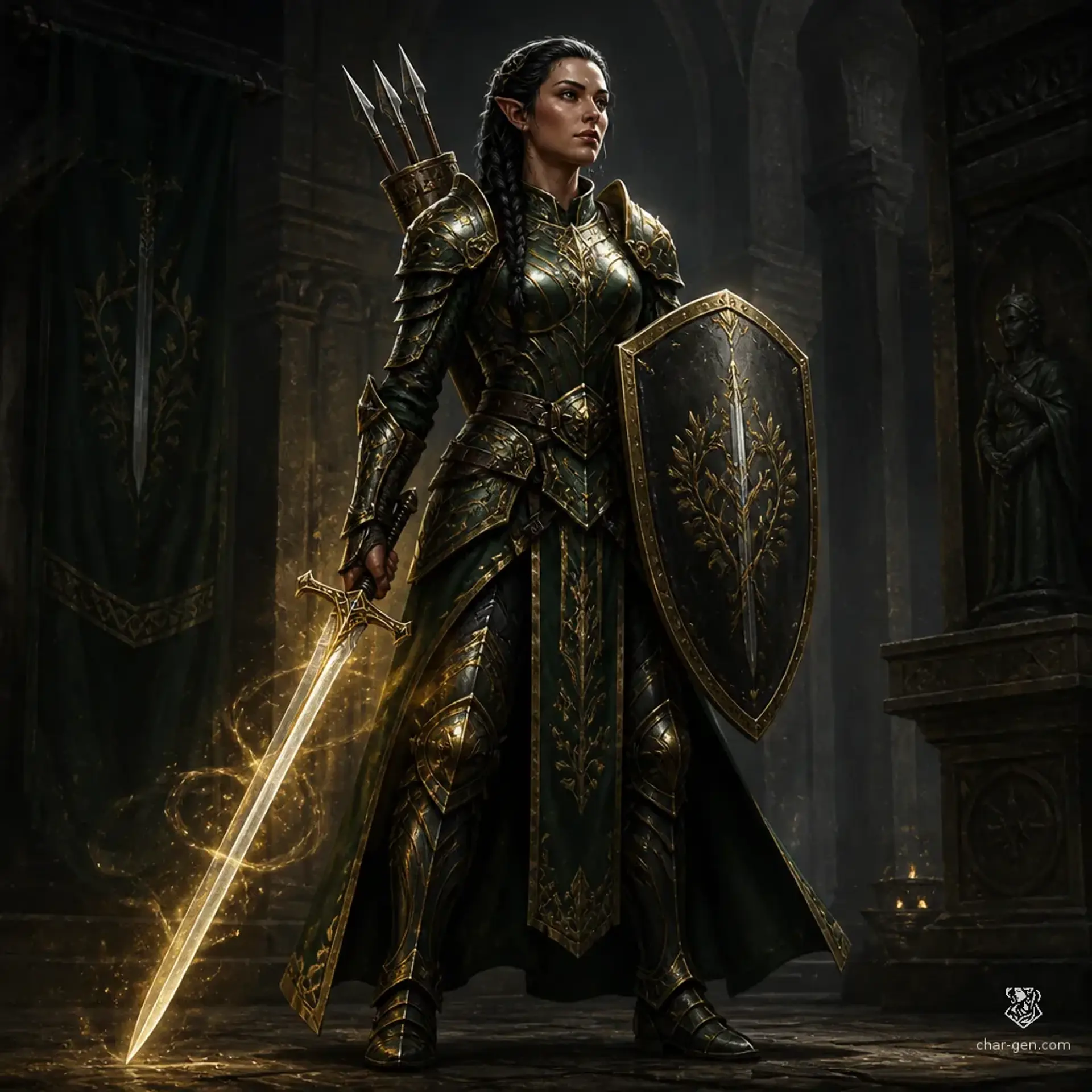 Elowen Varric - AI-generated fantasy Character