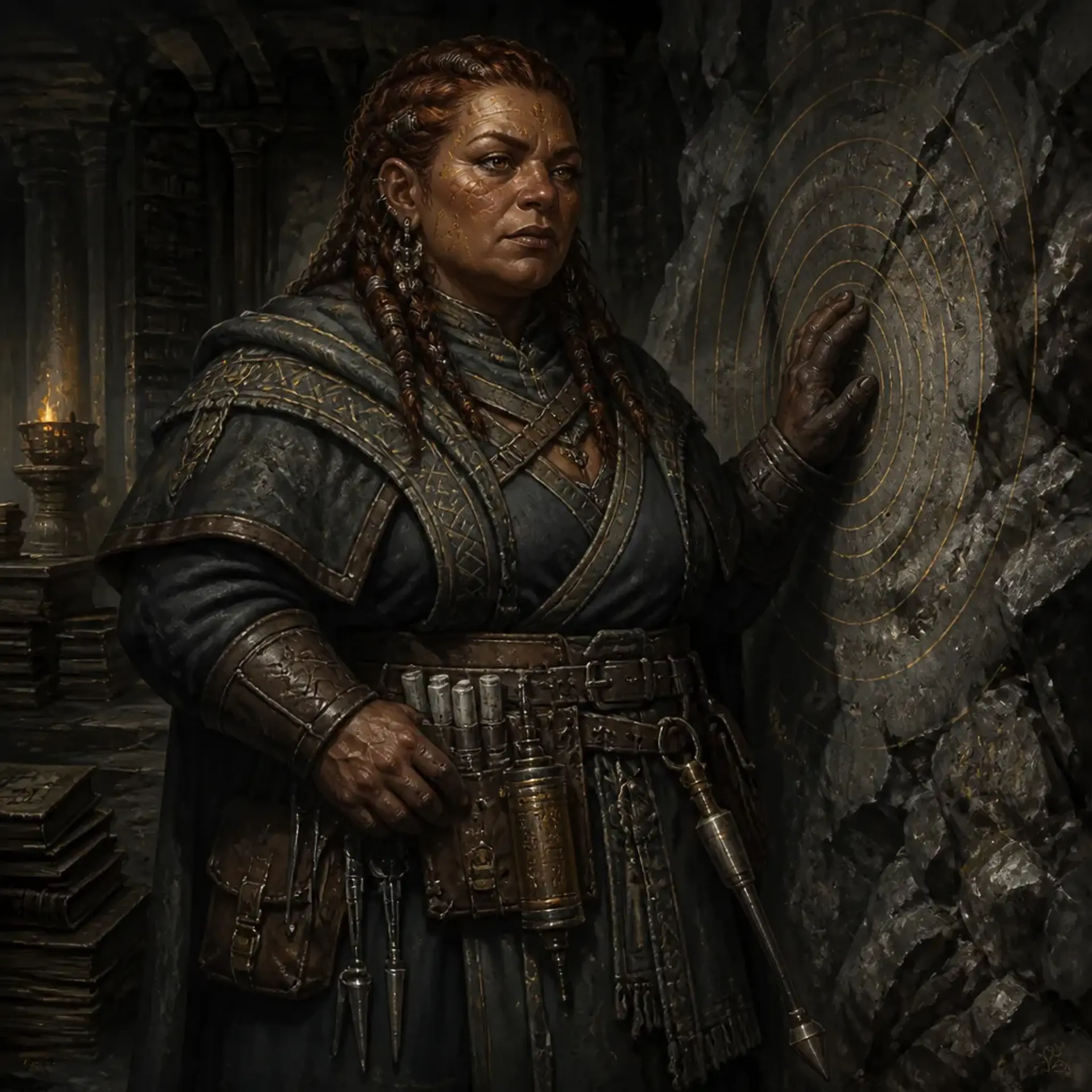Darna Iron-Seam - AI-generated fantasy NPC