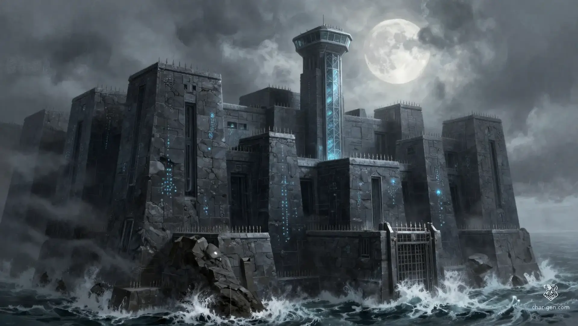 Blackrock Hold - AI-generated fantasy Building
