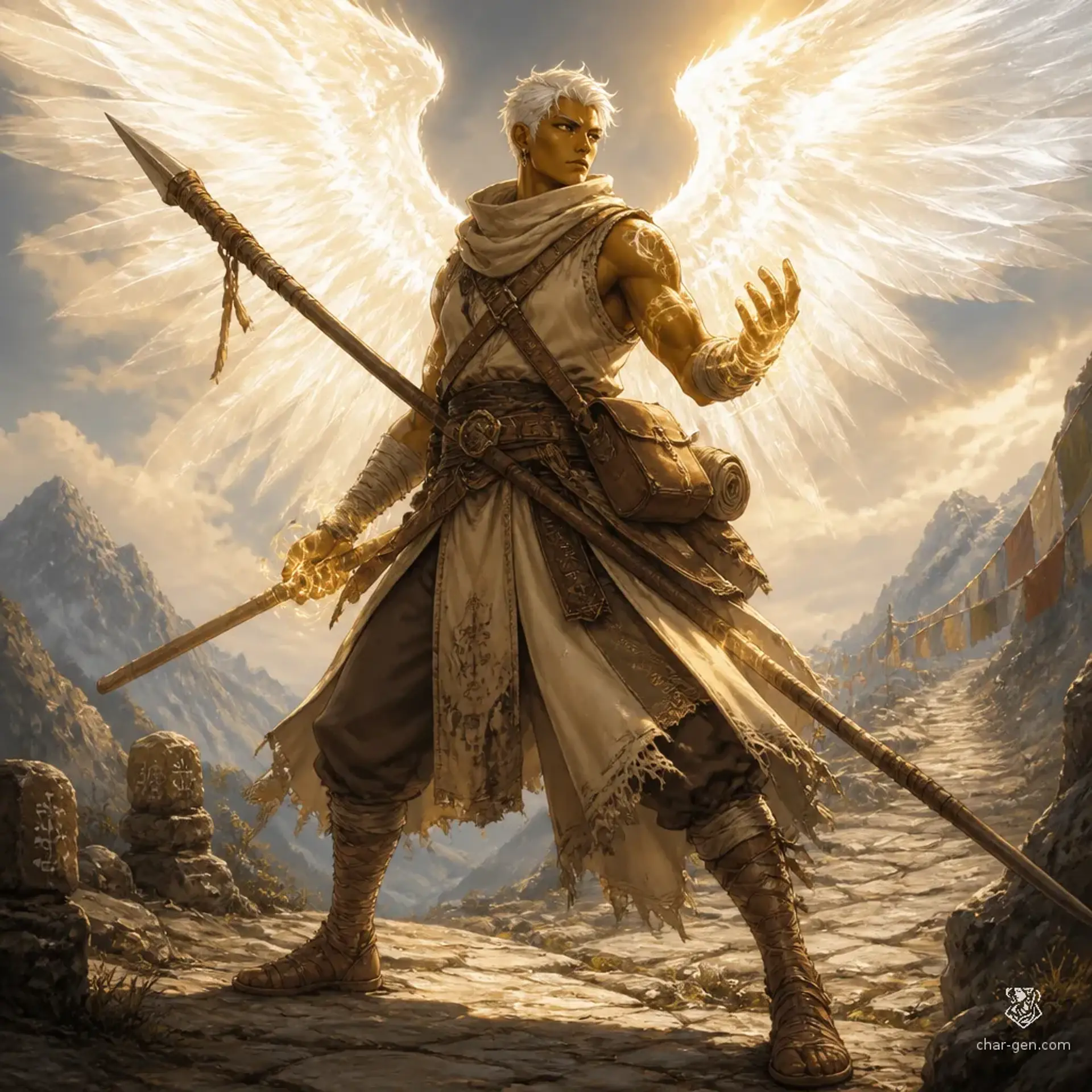 Sol - AI-generated fantasy Character