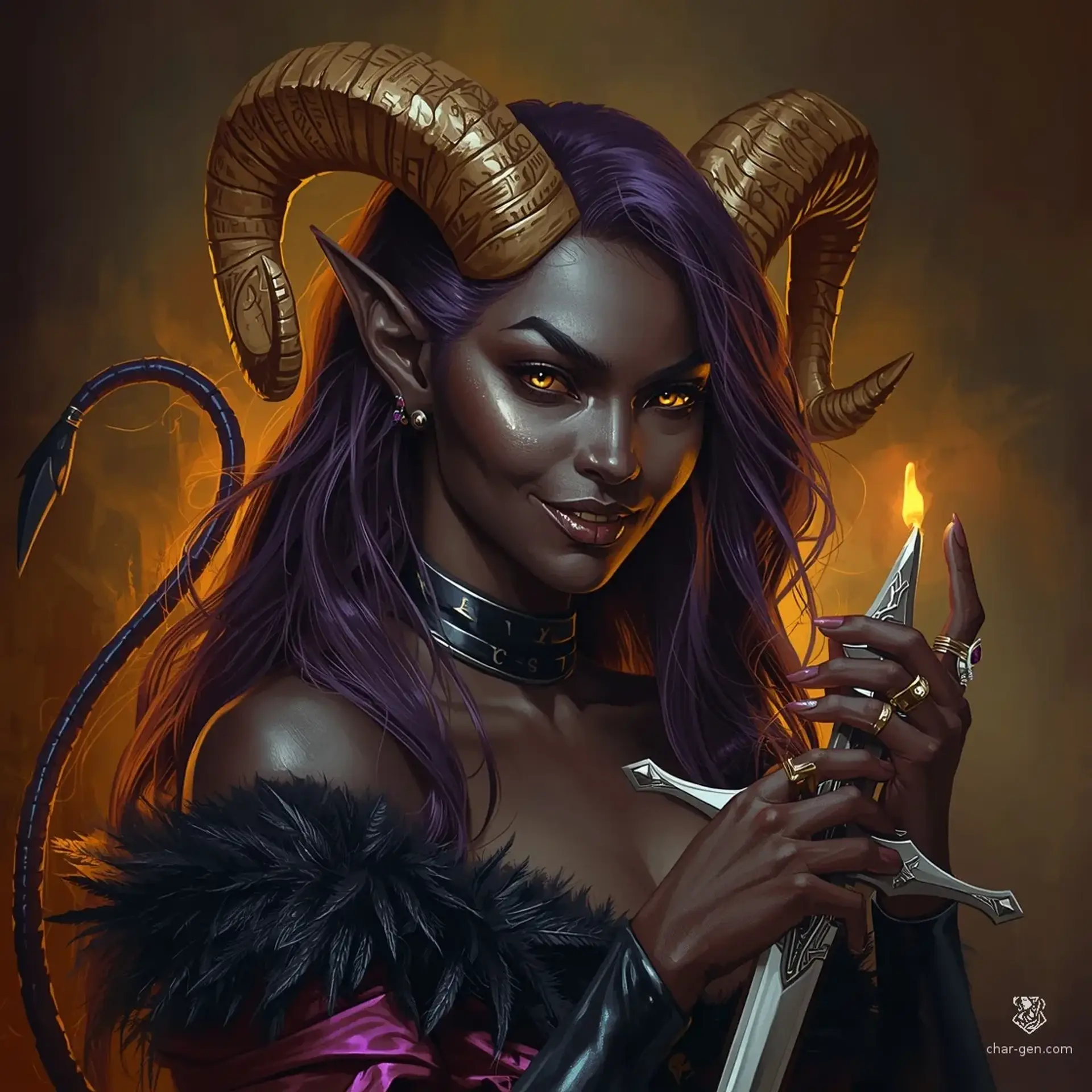 Archduchess Vesperia Malvance - AI-generated fantasy NPC