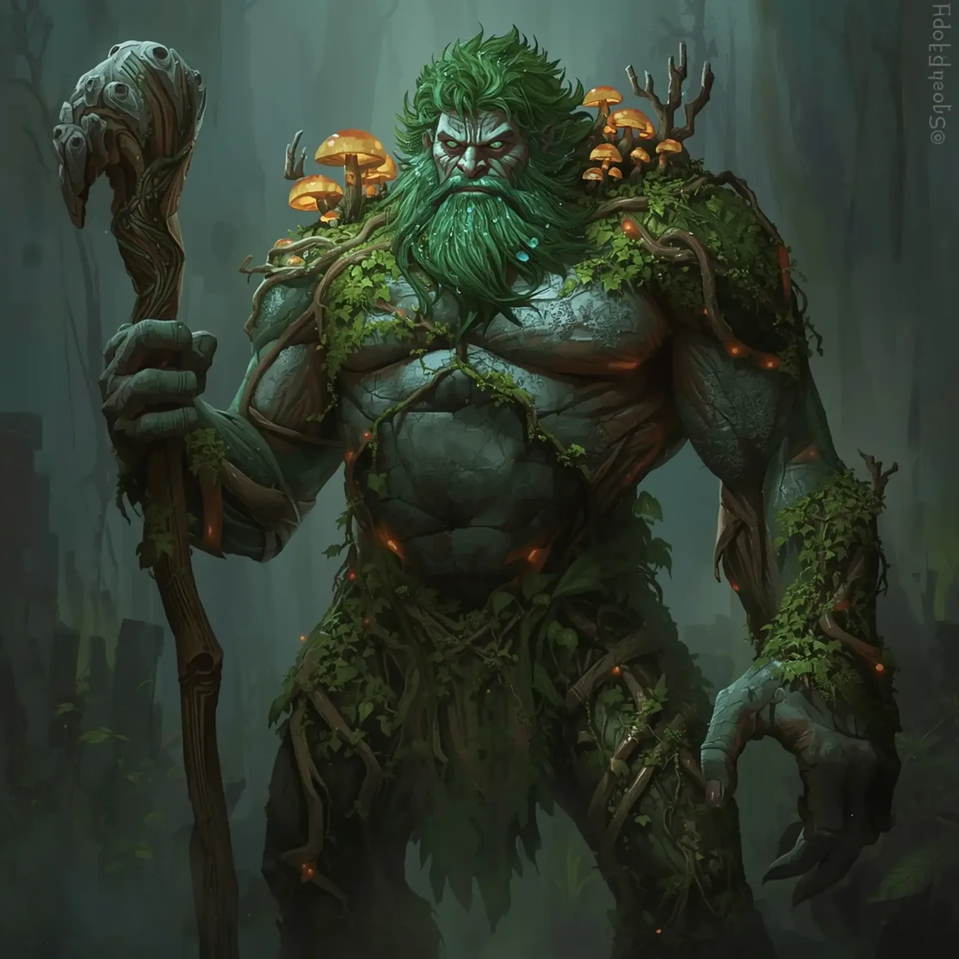 Archdruid Valerius - AI-generated fantasy NPC