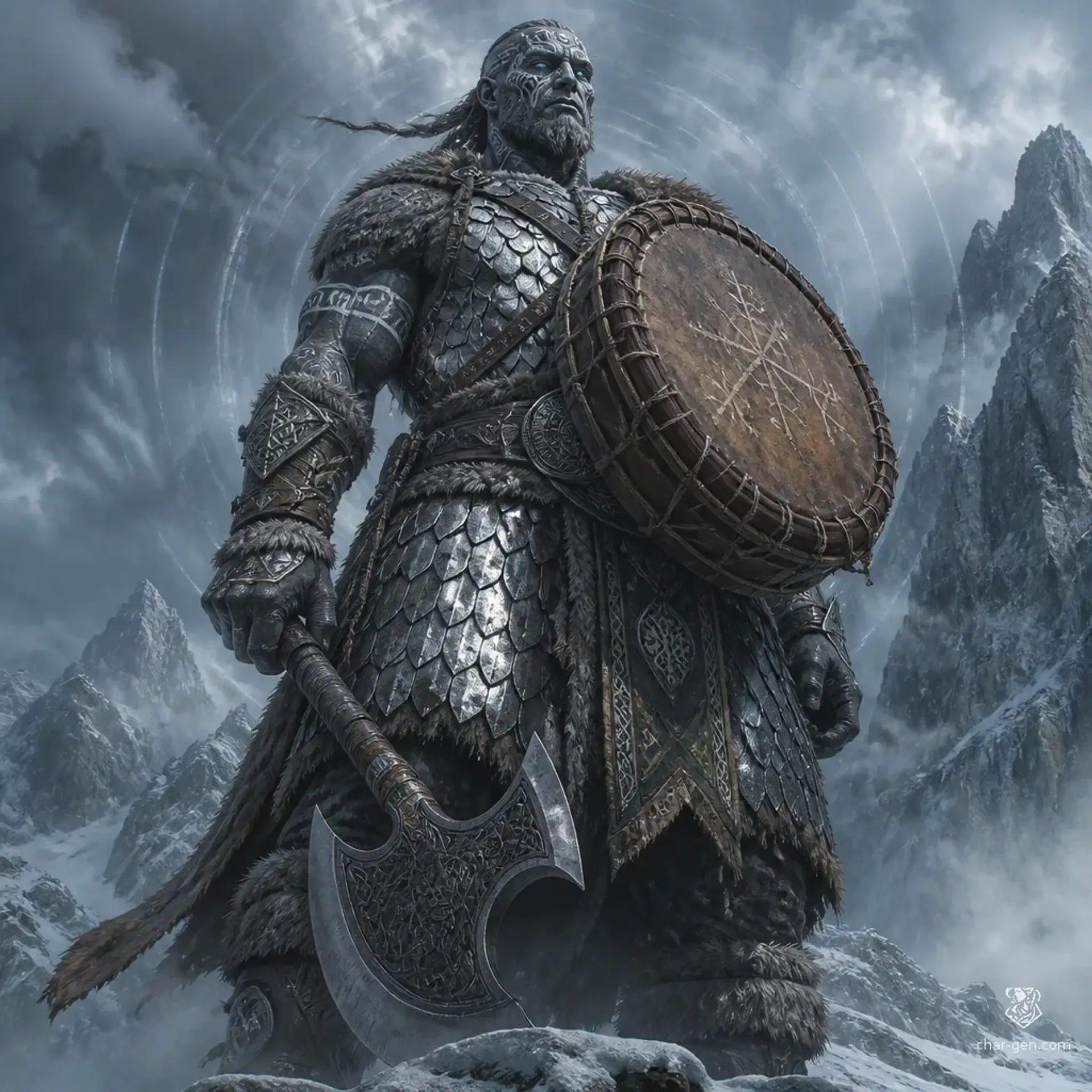 Thuliaga Thunder-Chest Kavaki - AI-generated fantasy Character