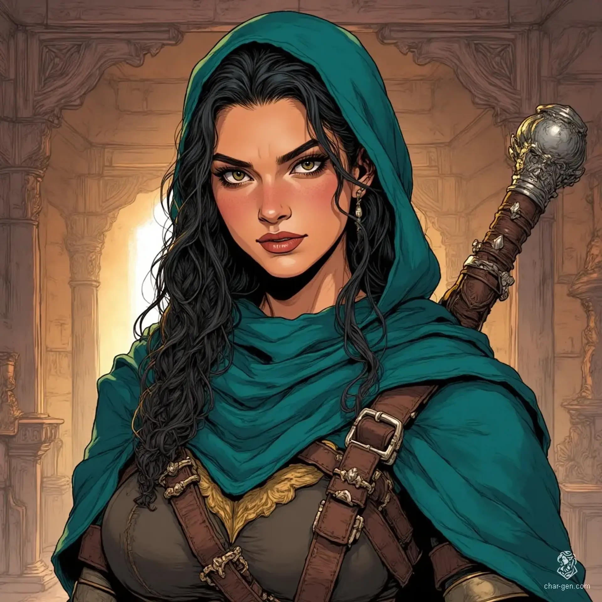 The Shifting Dunes Guildhall - AI-generated fantasy Tavern