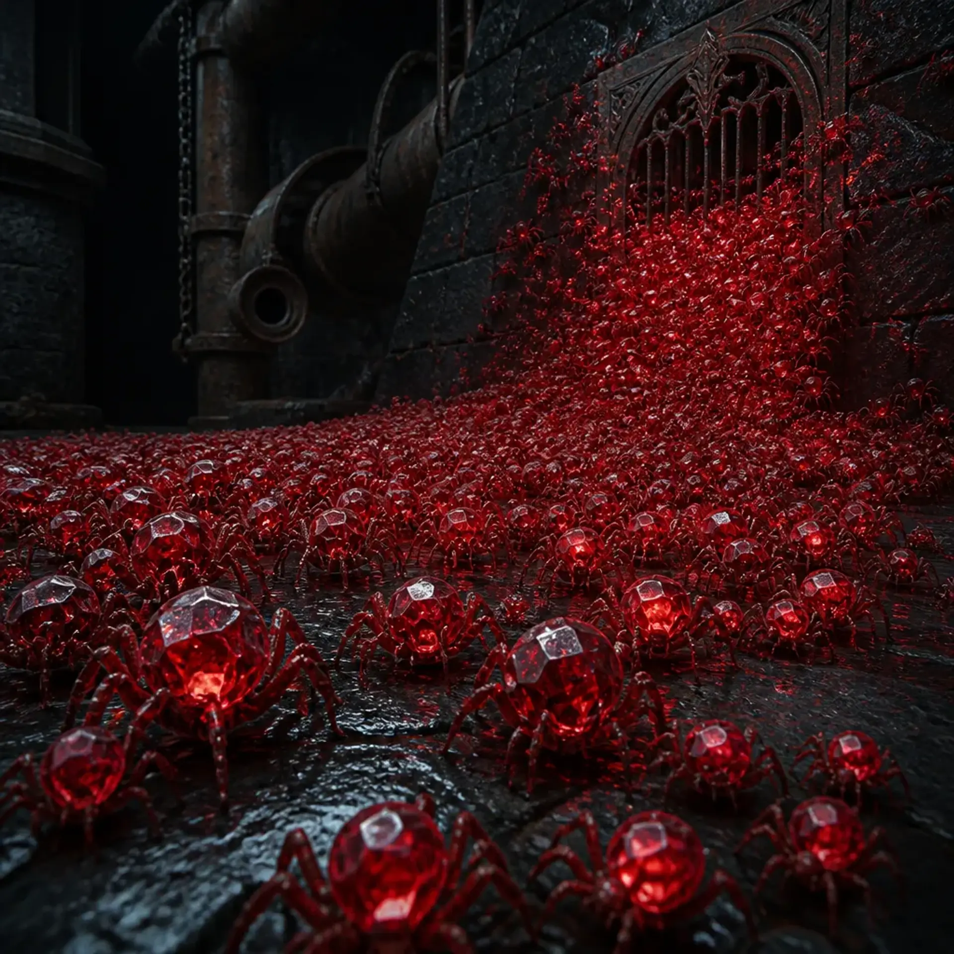 Crimson Swarm - AI-generated fantasy Monster