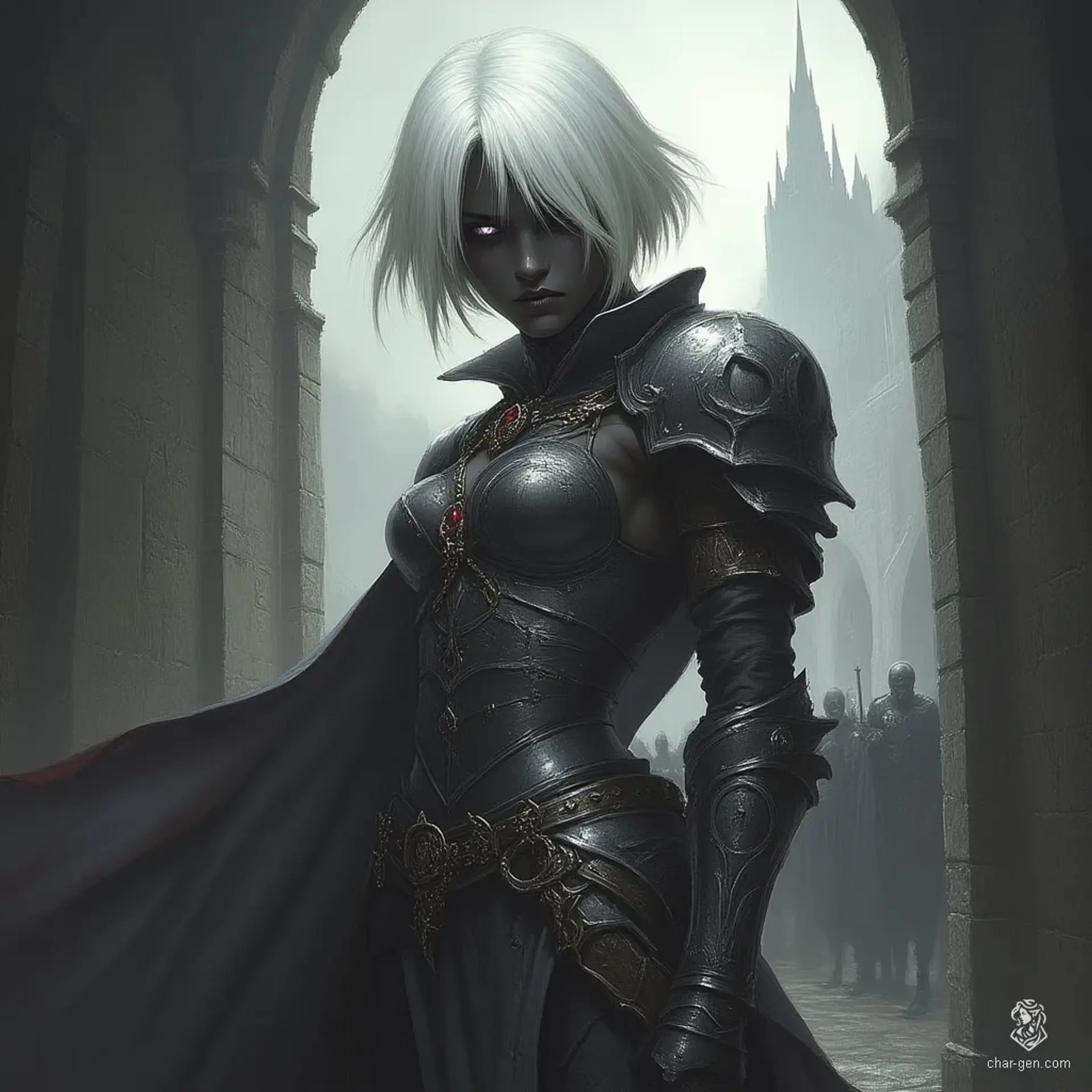 Vaelira Sunshard - AI-generated fantasy NPC