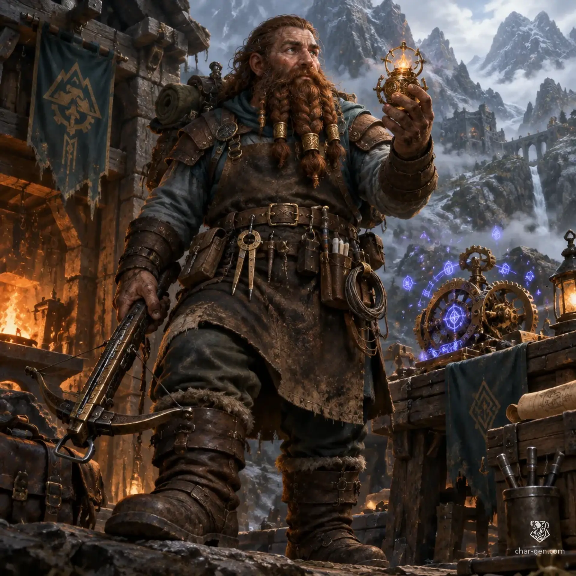 Mavurad Oqrovan - AI-generated fantasy Character