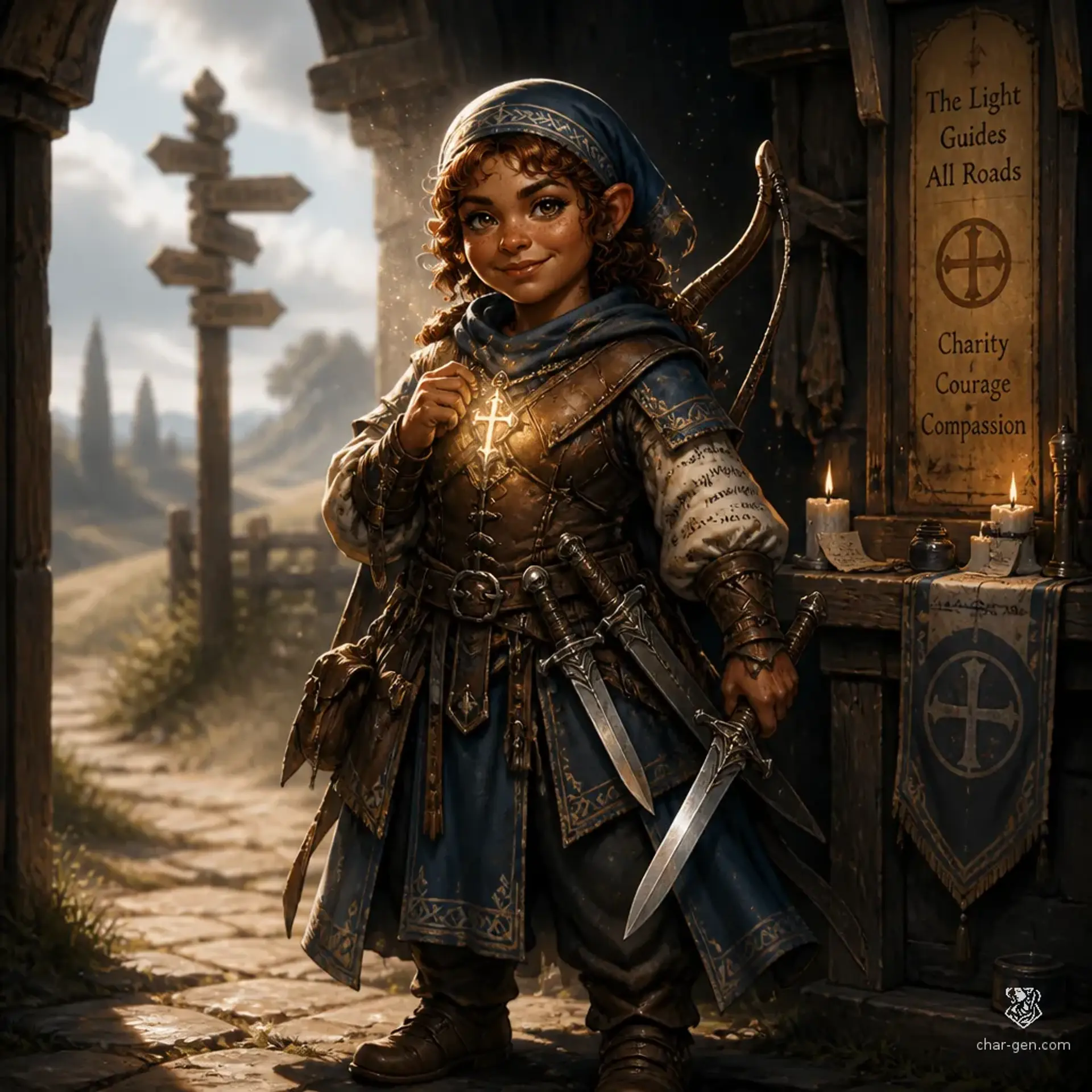 Lanolyn Bright - AI-generated fantasy Character