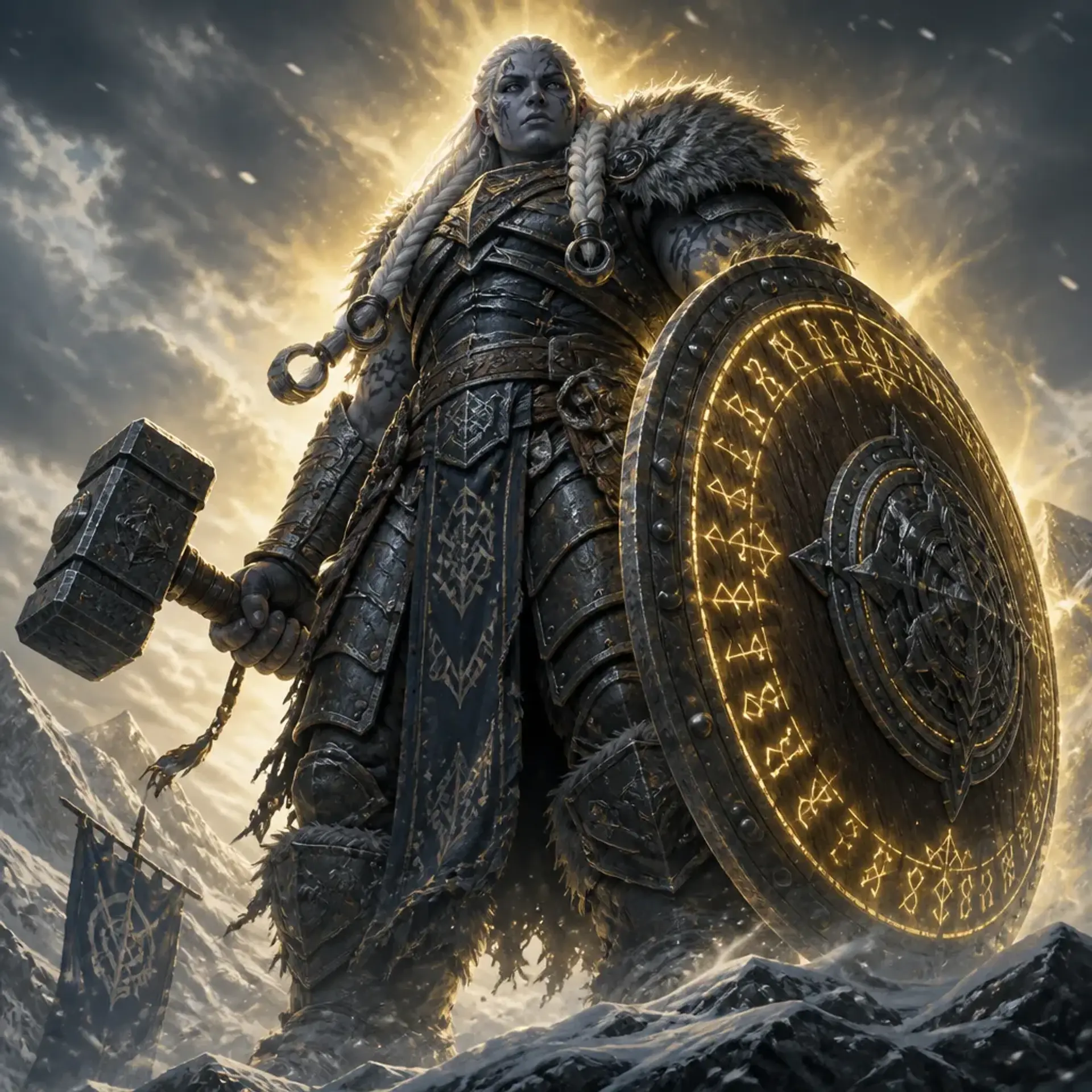 Signy Hammer-Sunder - AI-generated fantasy Character
