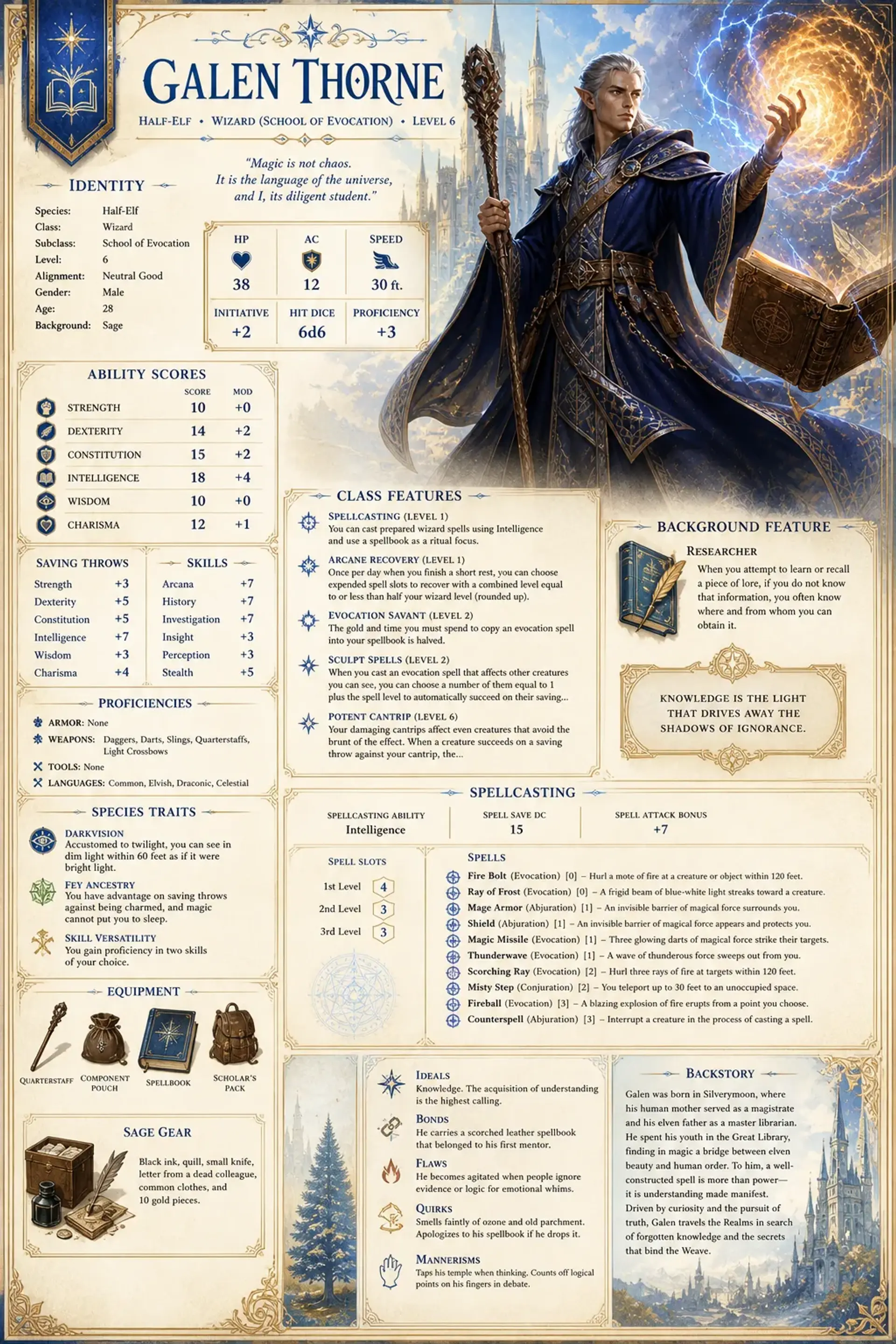 Character Sheet