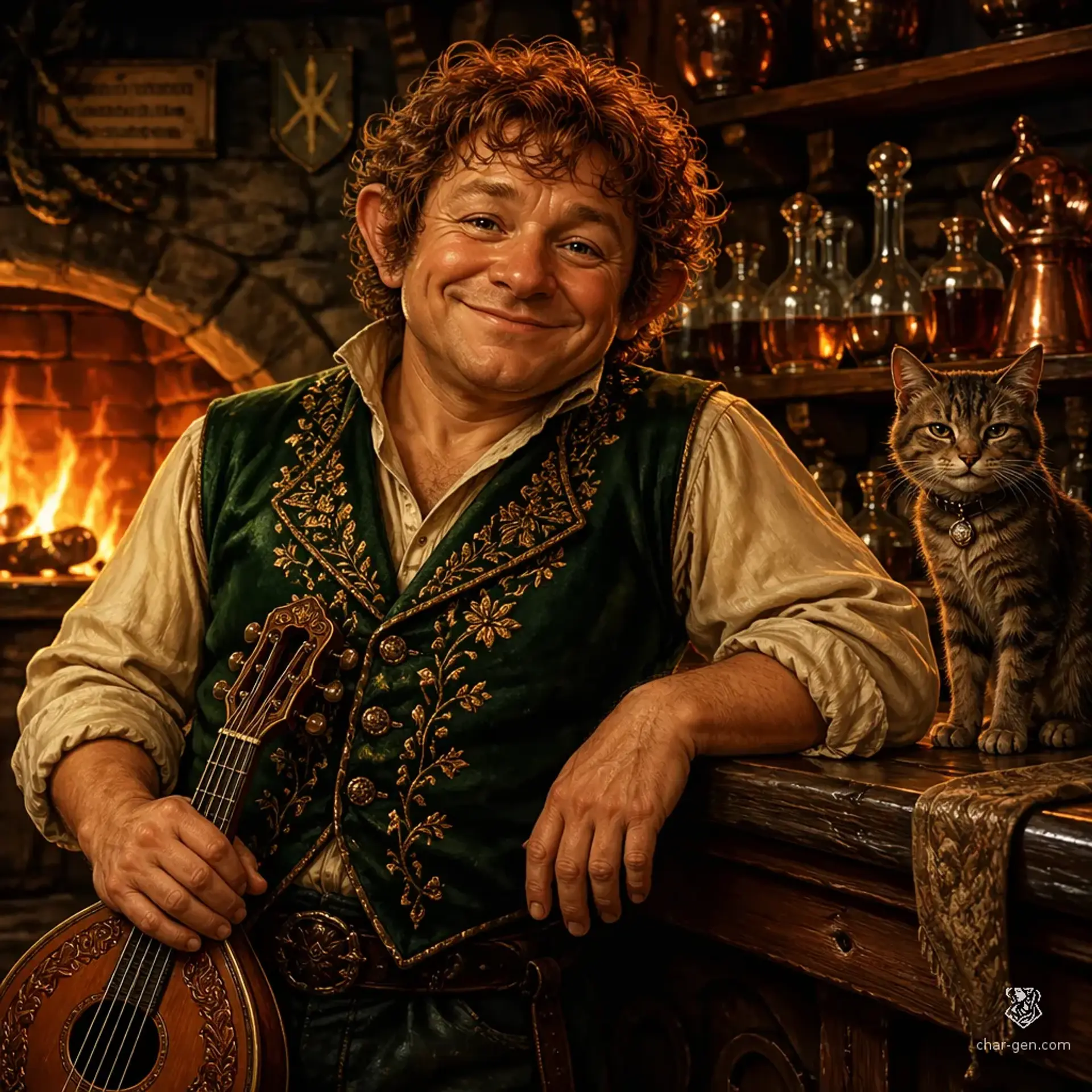 The Gilded Hearth - AI-generated fantasy Tavern
