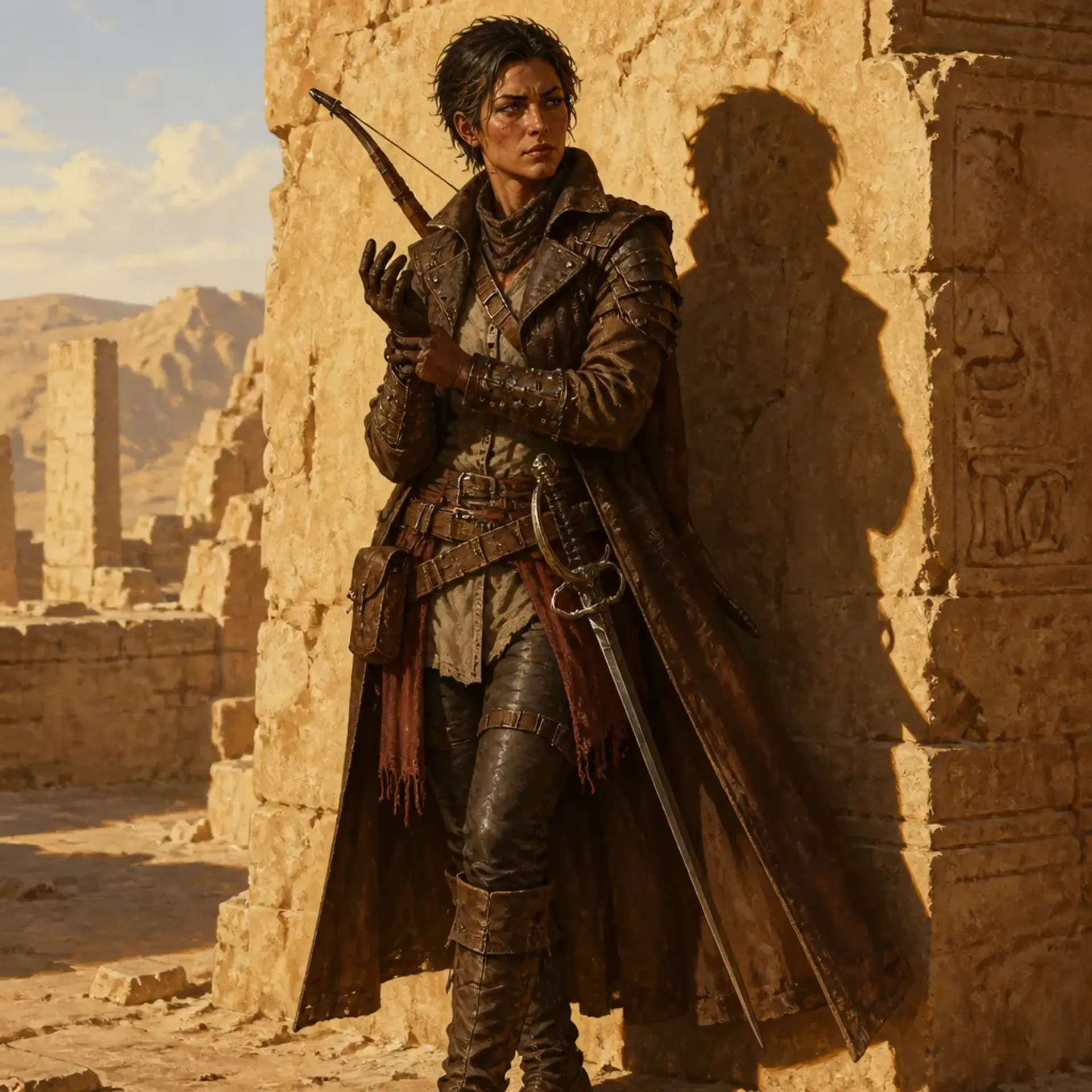 Morgan - AI-generated fantasy Character