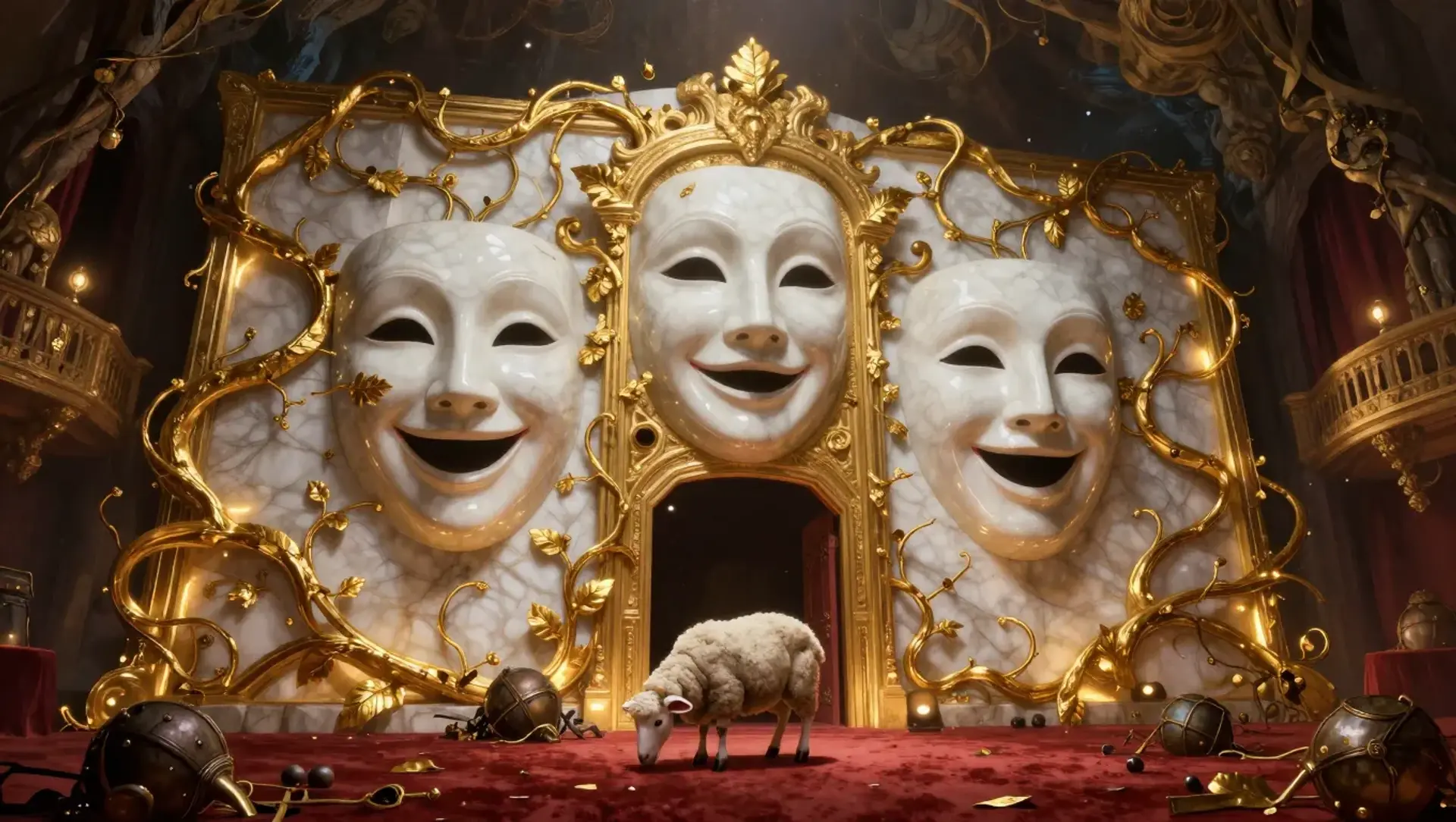 The Gilded Rose Theater Door