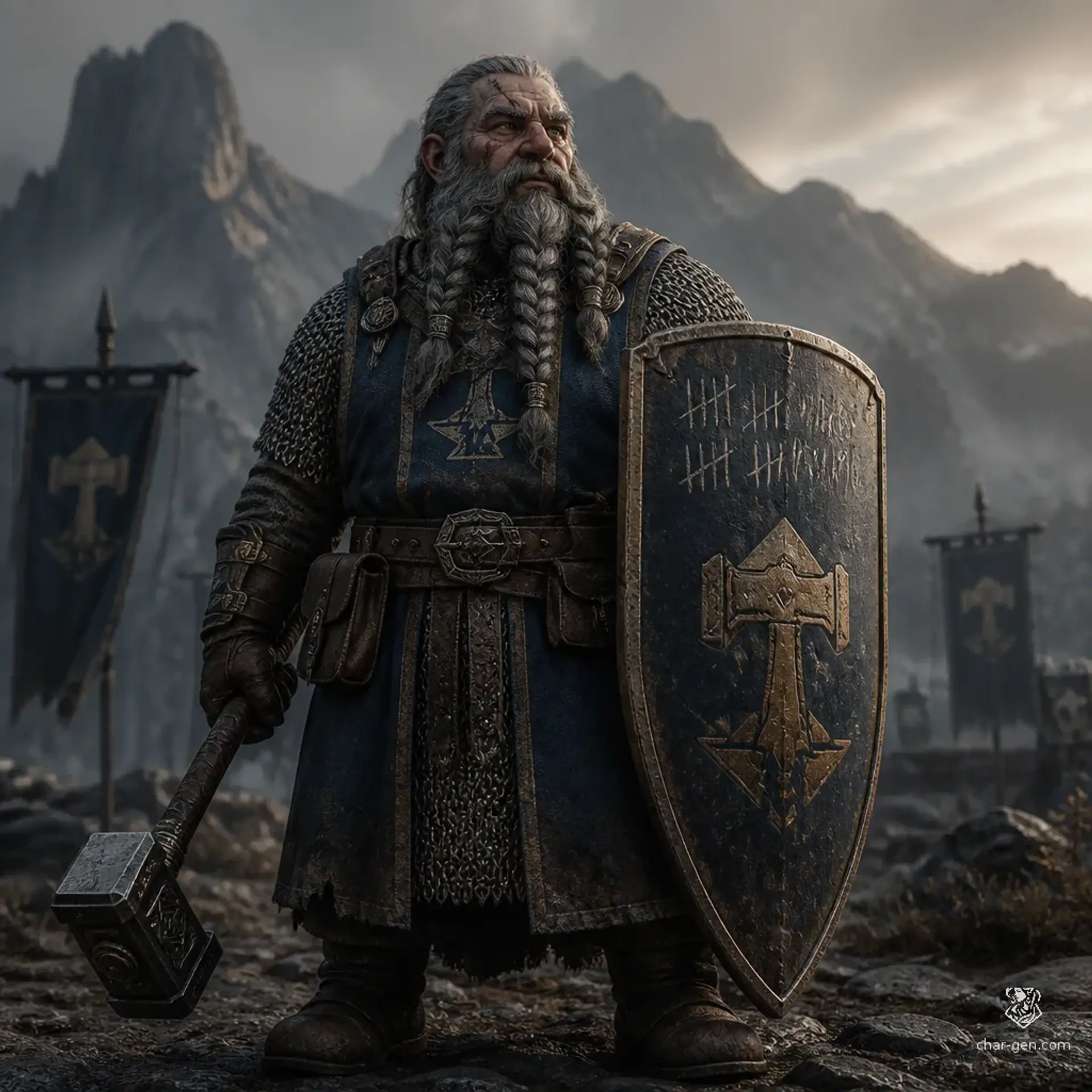 Borin Stoneward - AI-generated fantasy Character