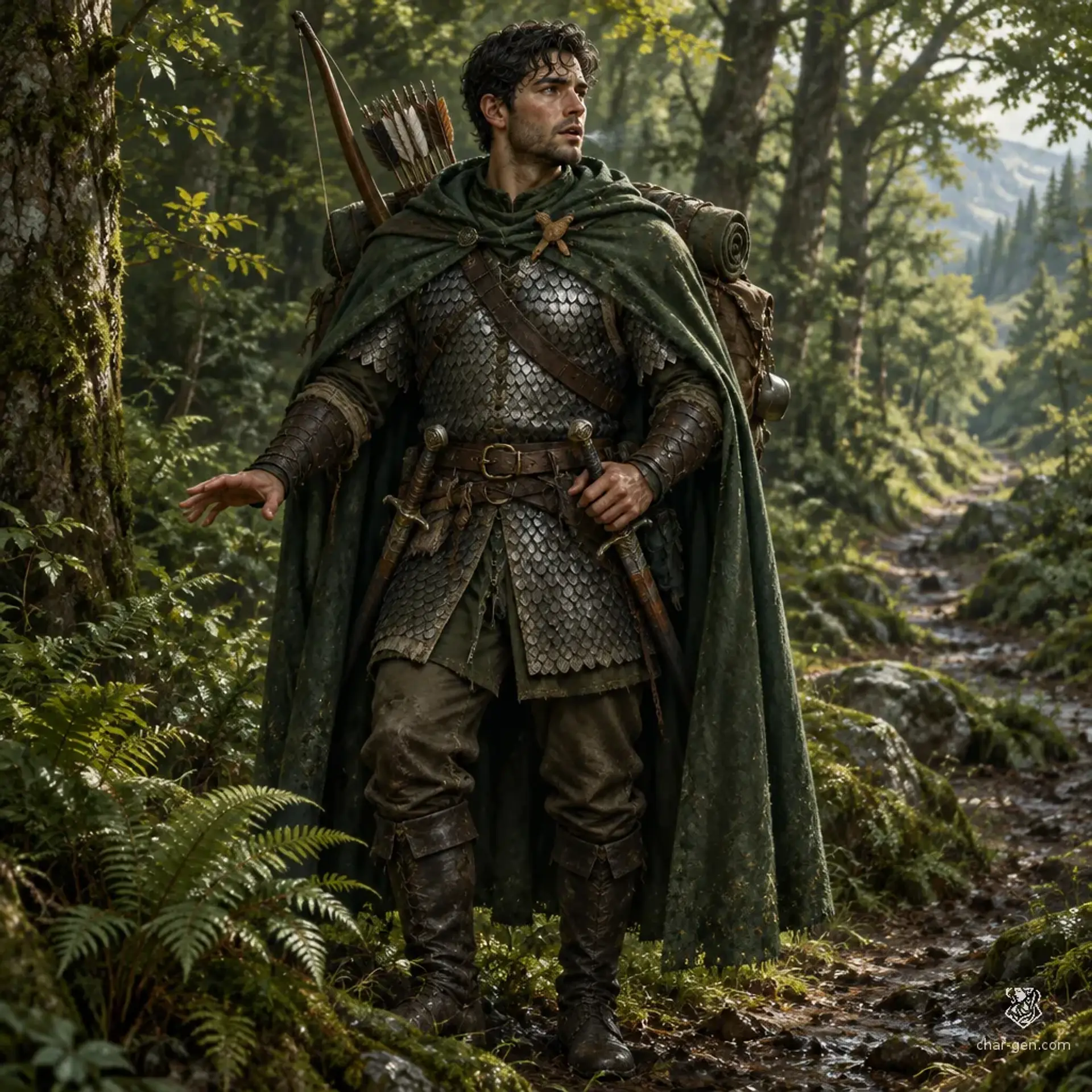 Cevran - AI-generated fantasy Character