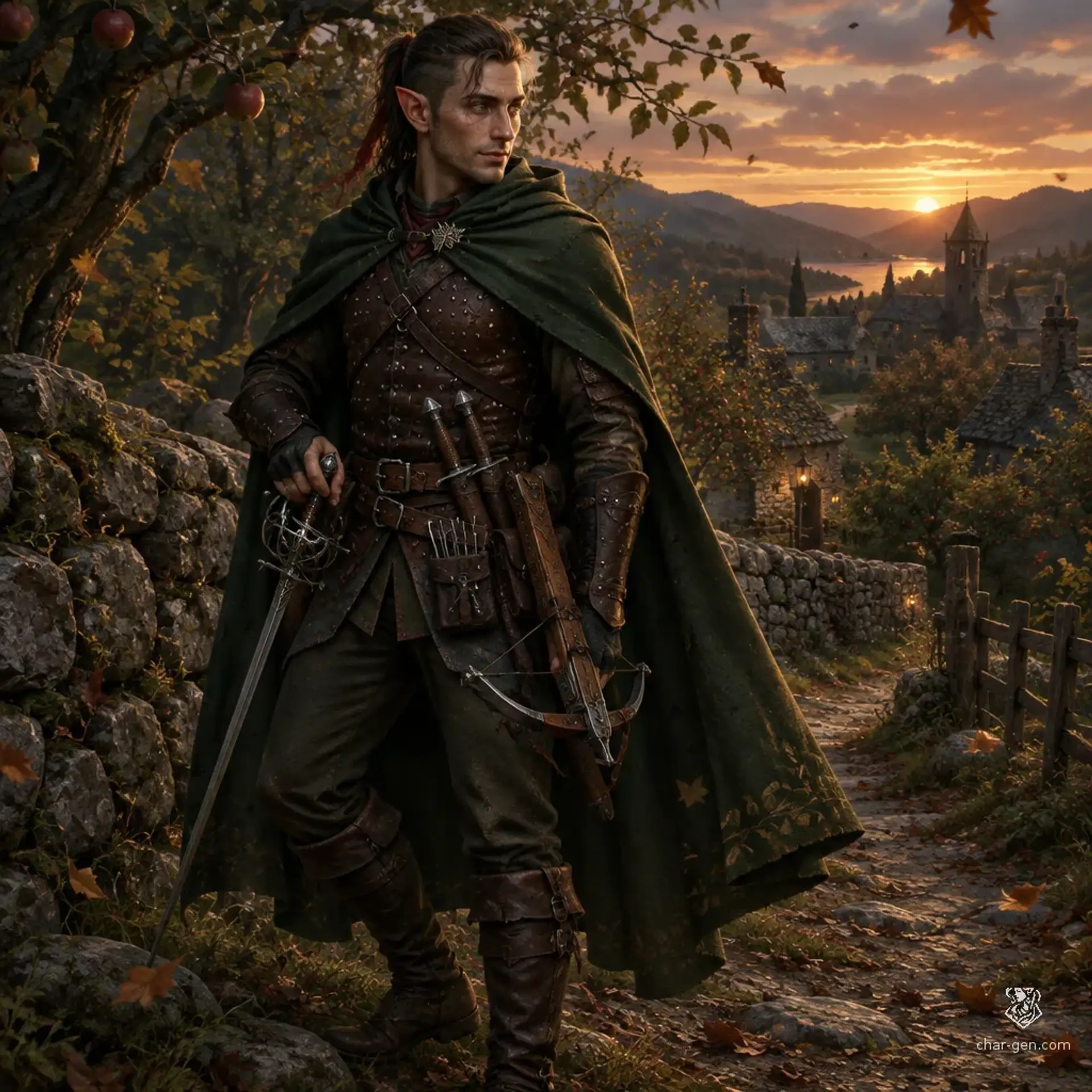 Kestek Argyros - AI-generated fantasy Character