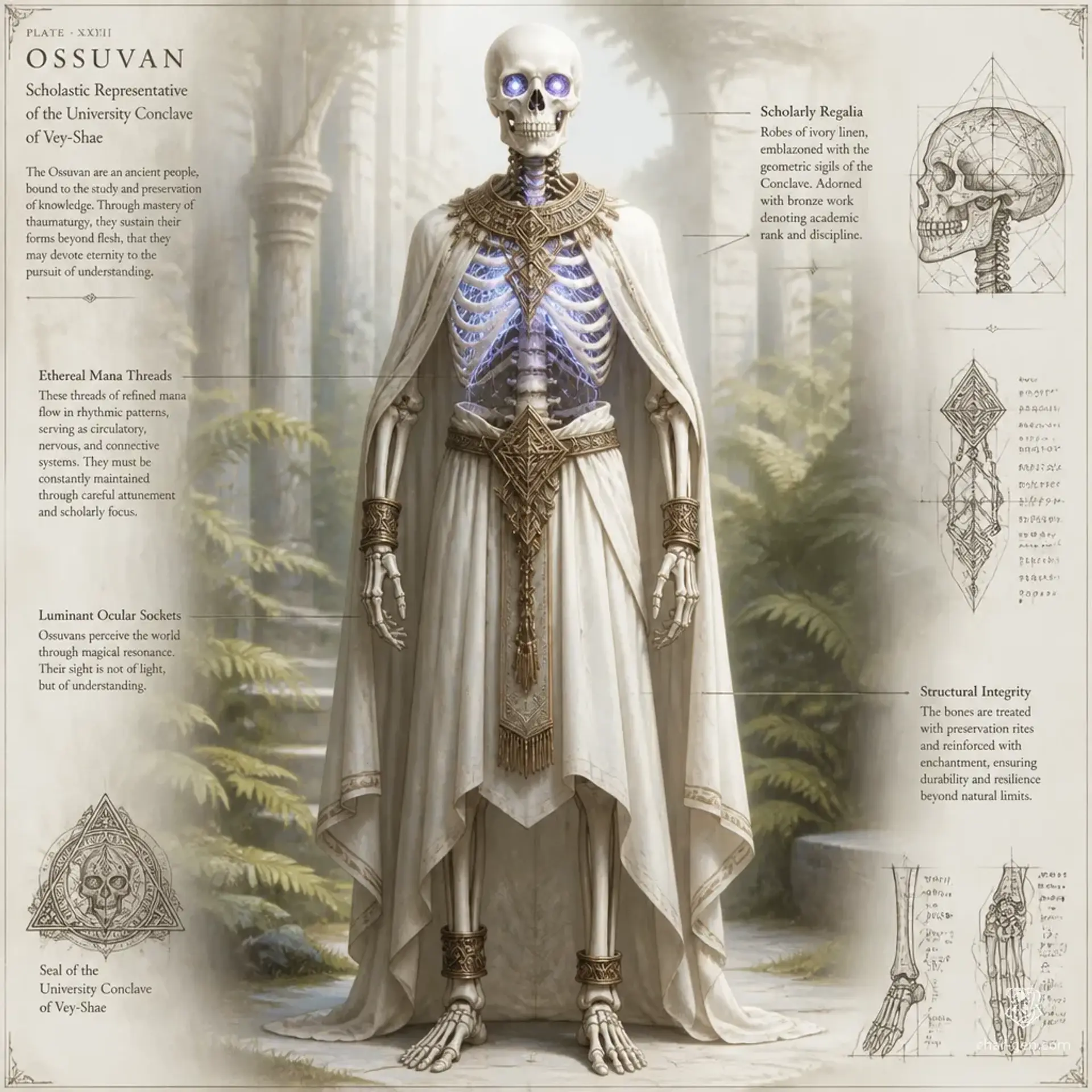 Ossuvan - AI-generated fantasy Species
