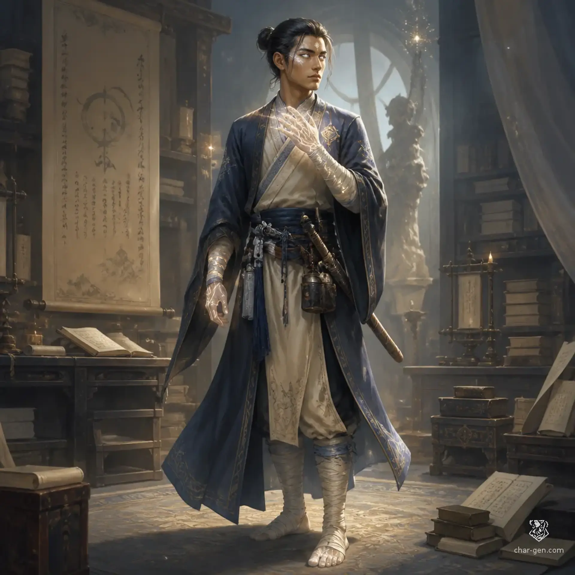 Caelith Vey - AI-generated fantasy Character