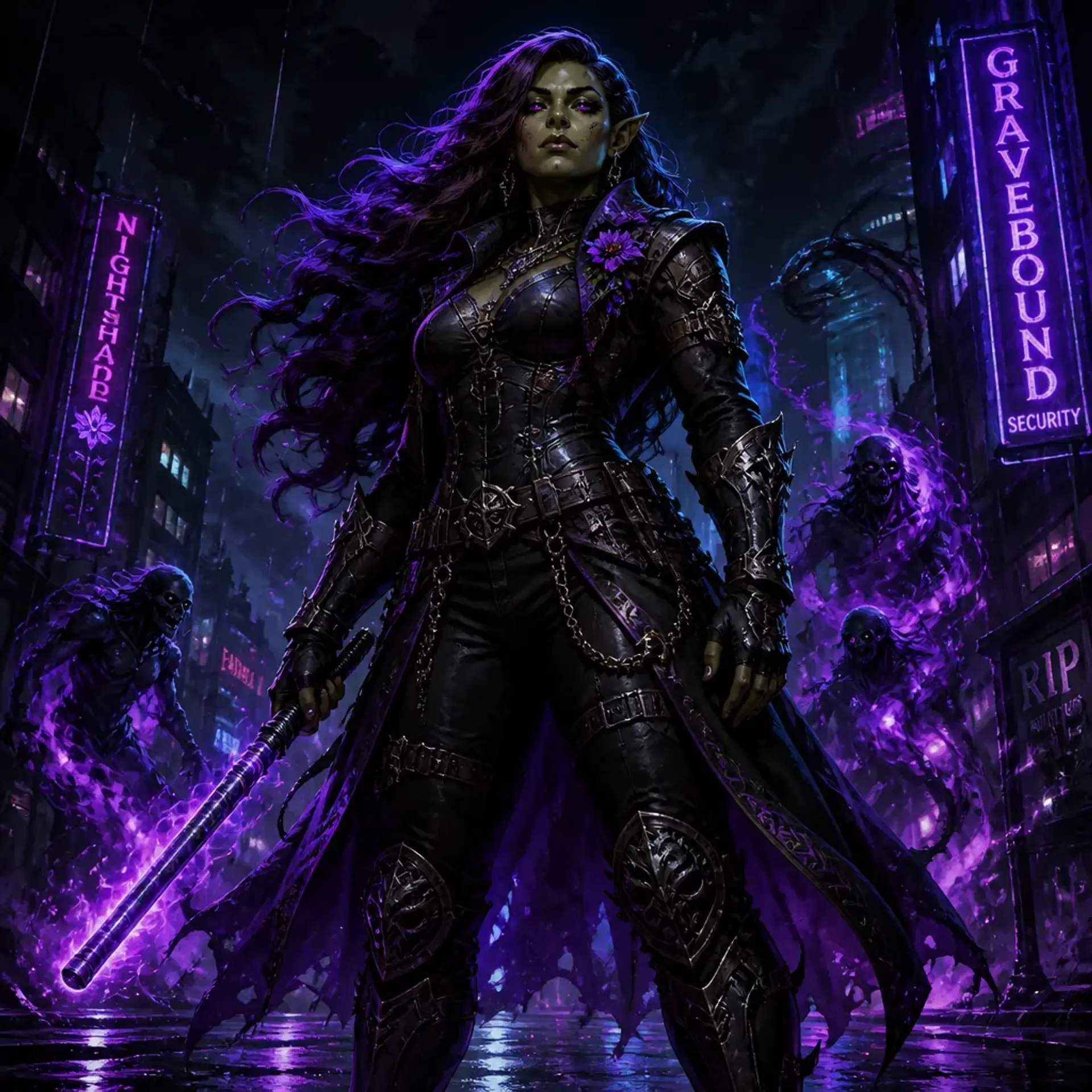Vola Nightshade - AI-generated fantasy Character