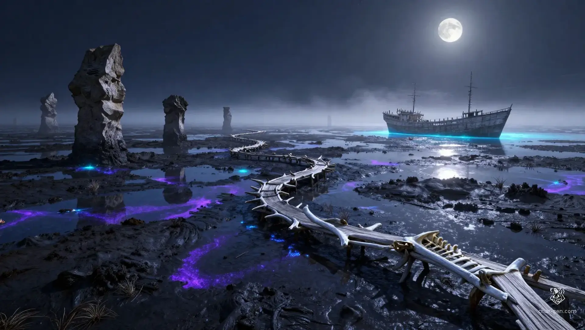 The Shimmering Expanse - AI-generated fantasy Building