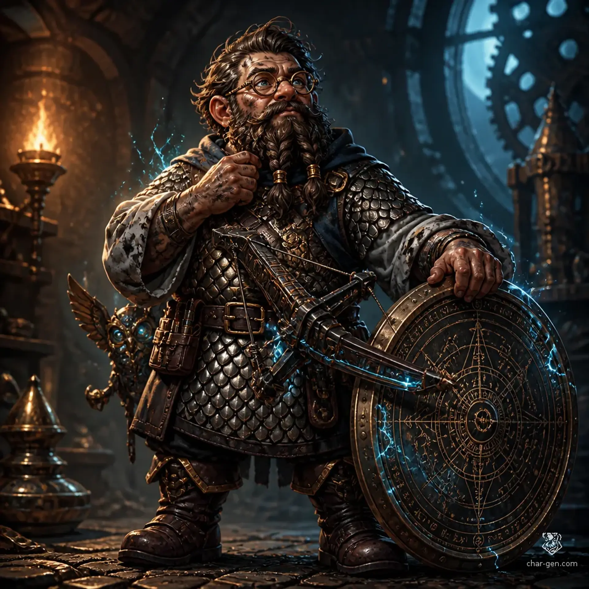 Warryn Cobblelob - AI-generated fantasy Character