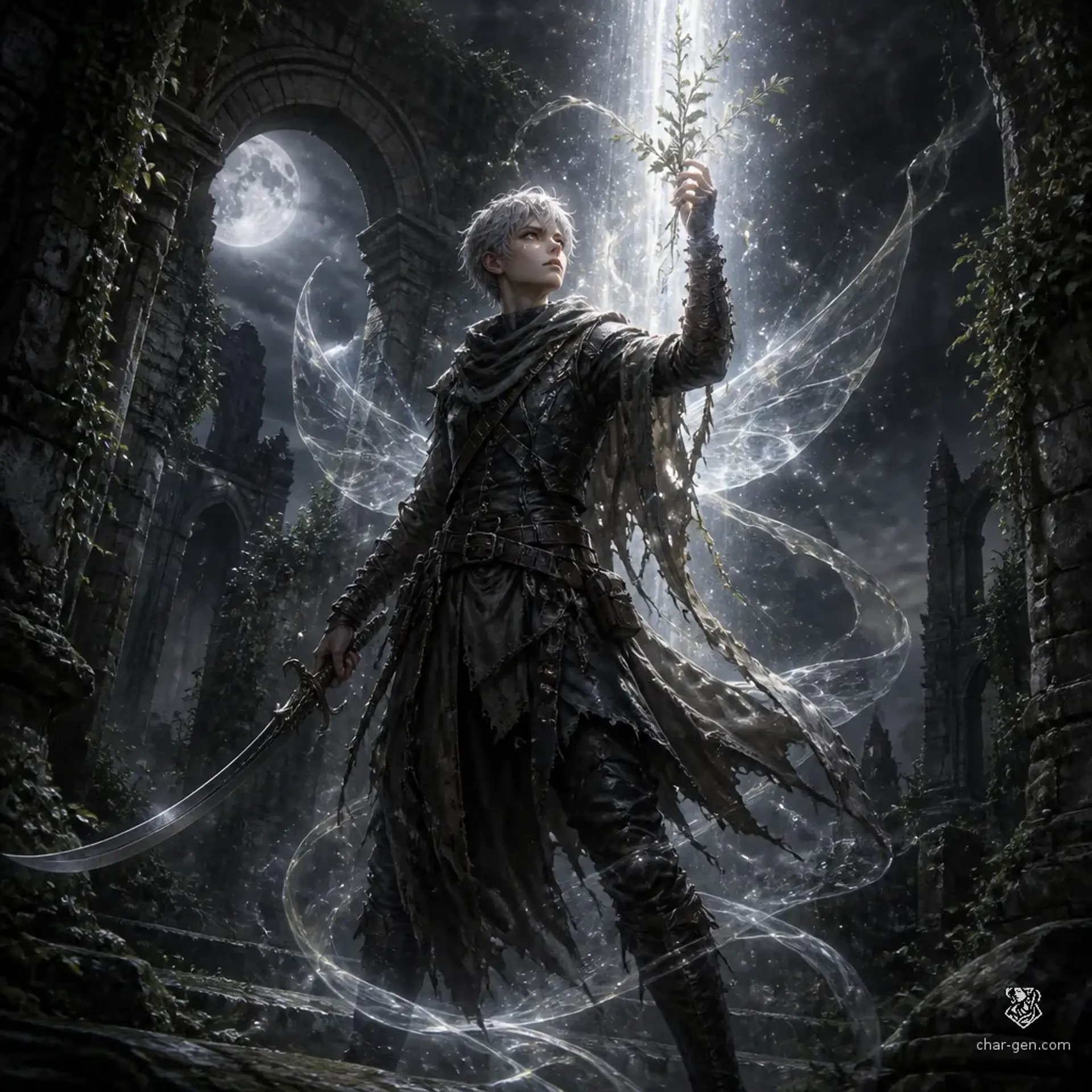x - AI-generated fantasy Character