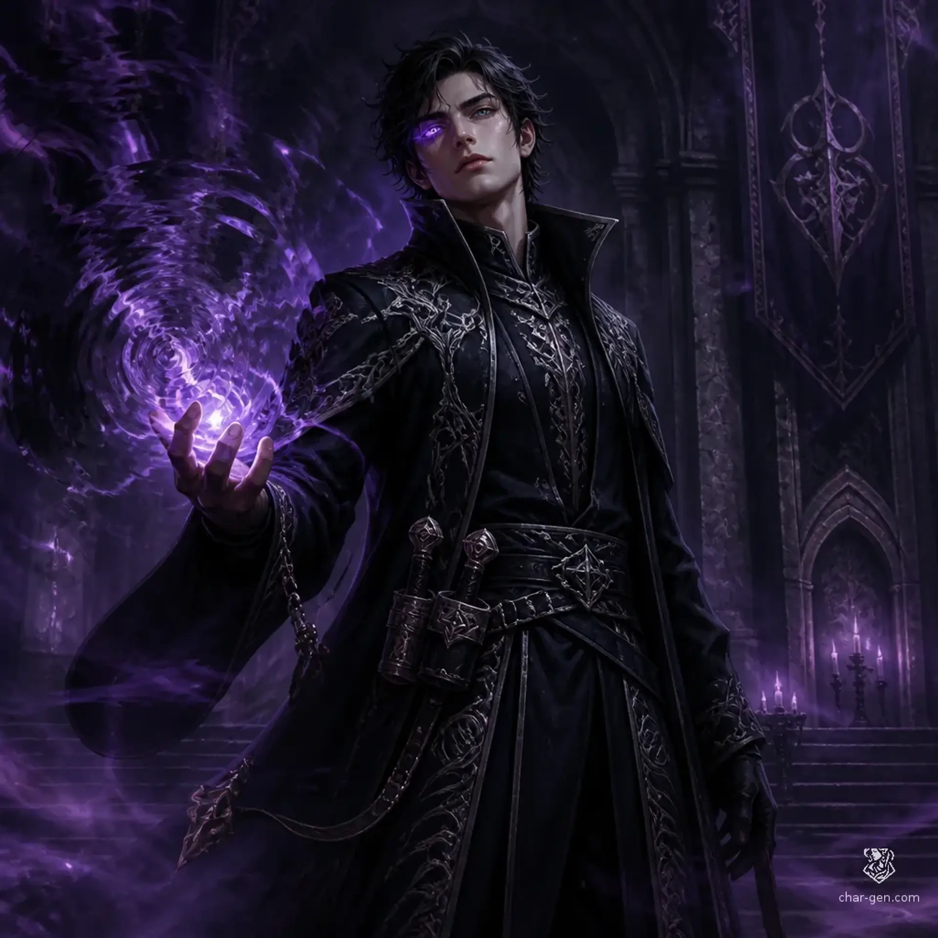 Cassian Alaric Voss - AI-generated fantasy Character