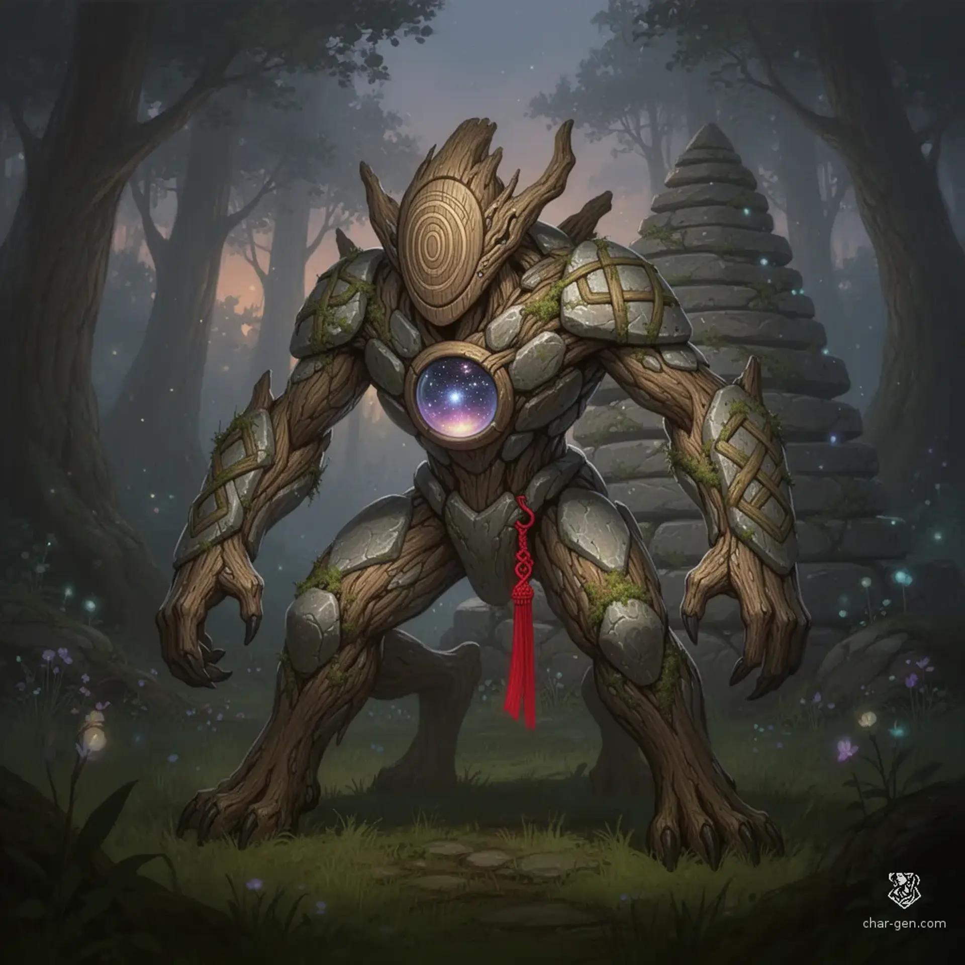 Ketsu-Na of the Ringed Cairn - AI-generated fantasy NPC