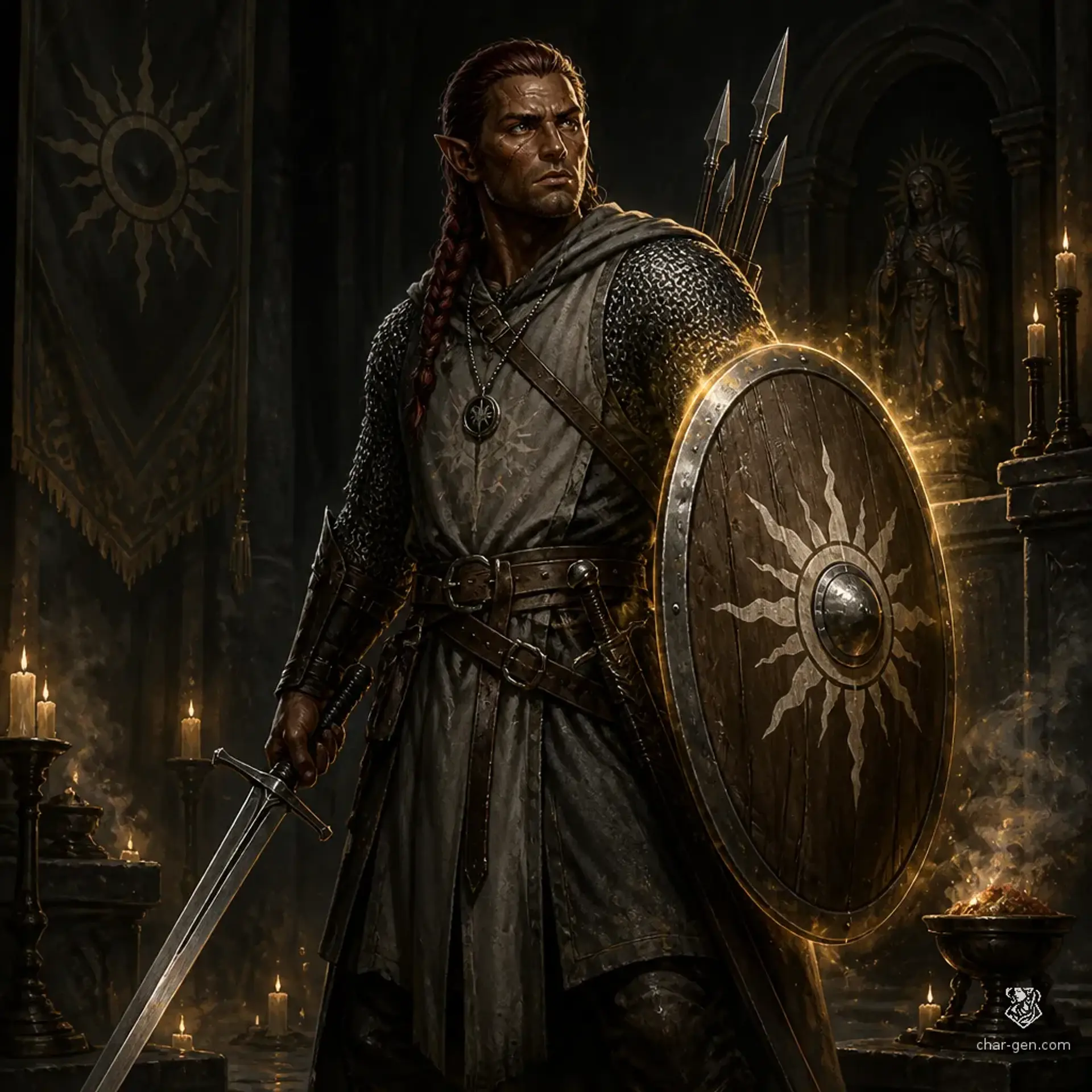 Miklós Vauldrin - AI-generated fantasy Character